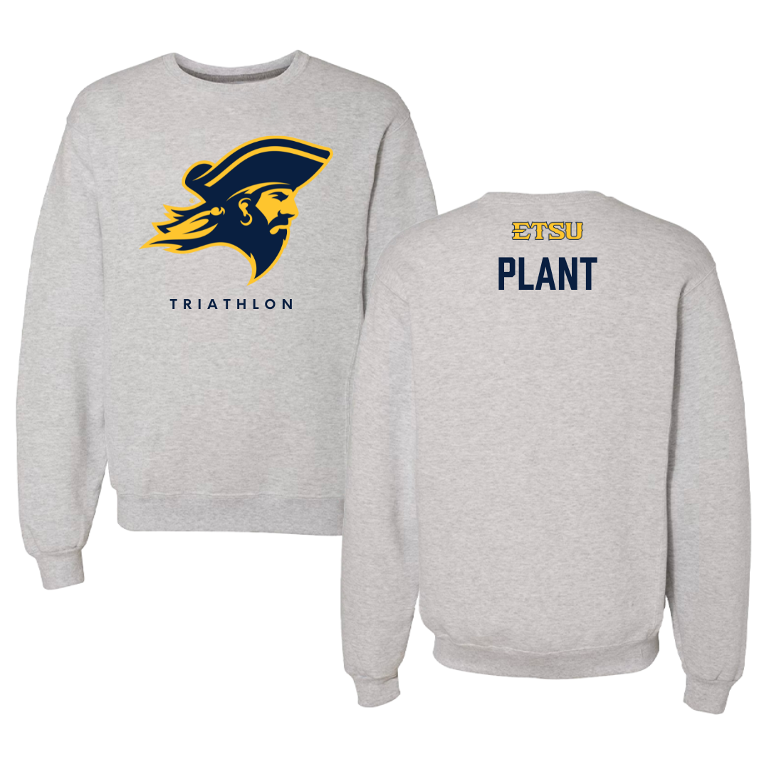 East Tennessee State University Triathlon Gray Crewneck  - Sarah Plant
