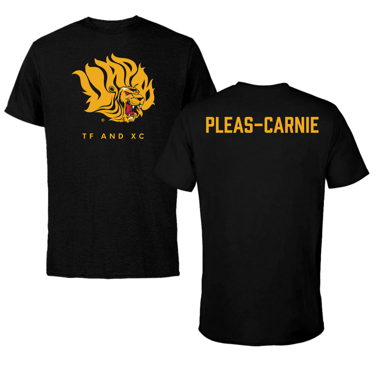 University of Arkansas-Pine Bluff TF and XC Black Tee  - Akili Pleas-Carnie