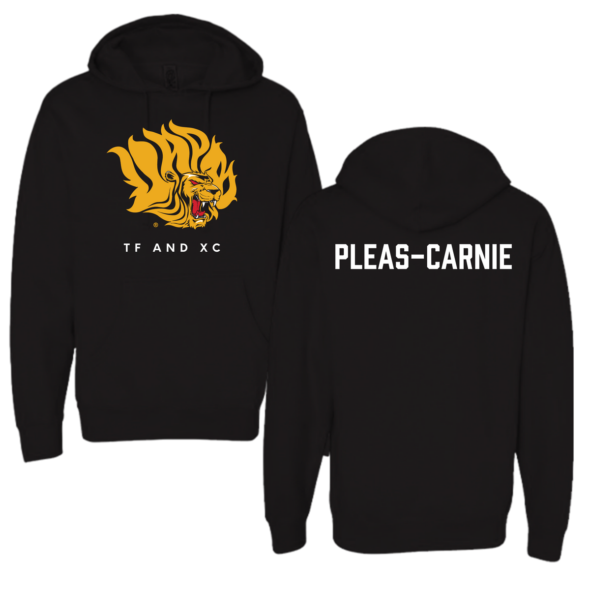 University of Arkansas-Pine Bluff TF and XC Black Hoodie  - Akili Pleas-Carnie
