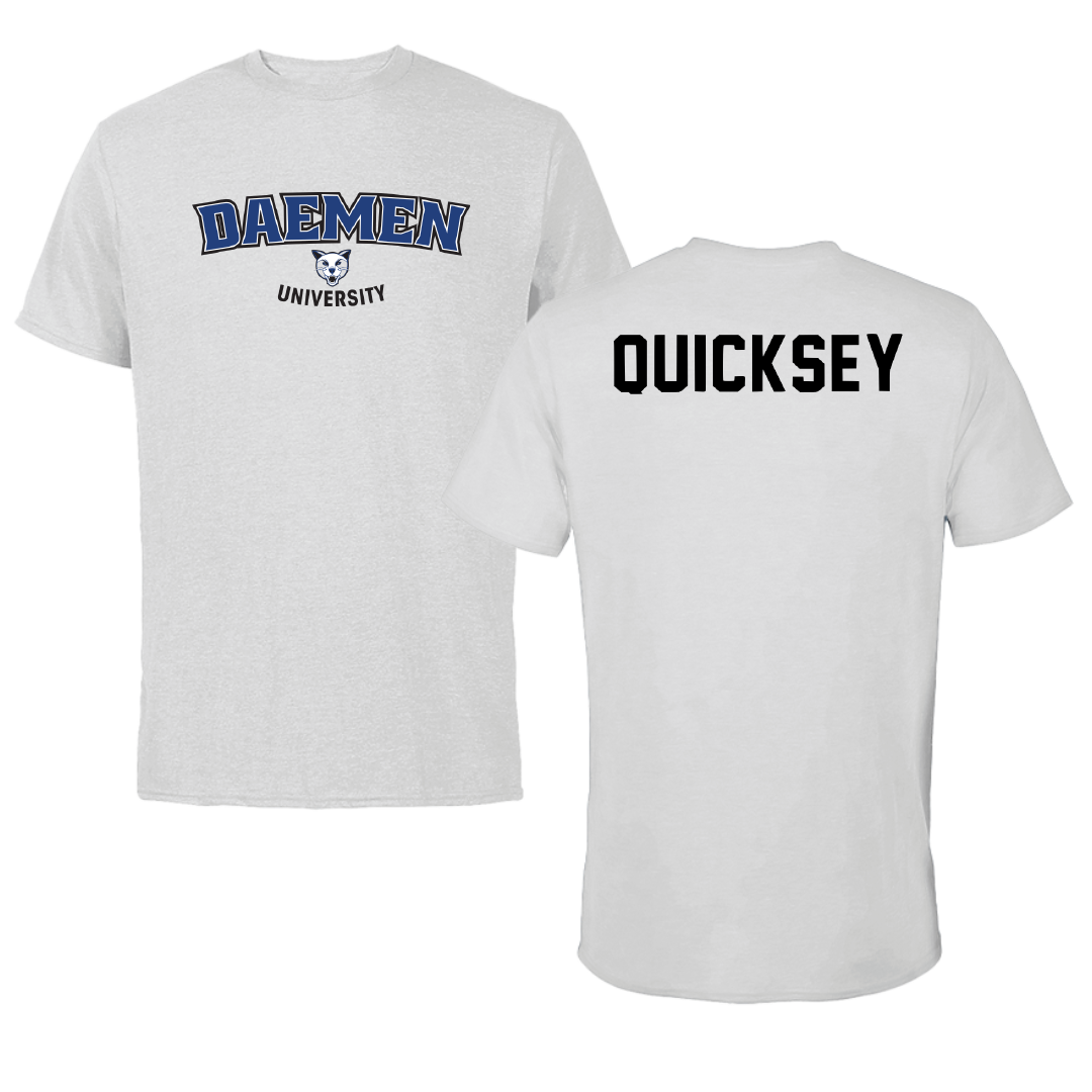 Daemen University TF and XC Light Gray Performance Tee - DNaesha Quicksey