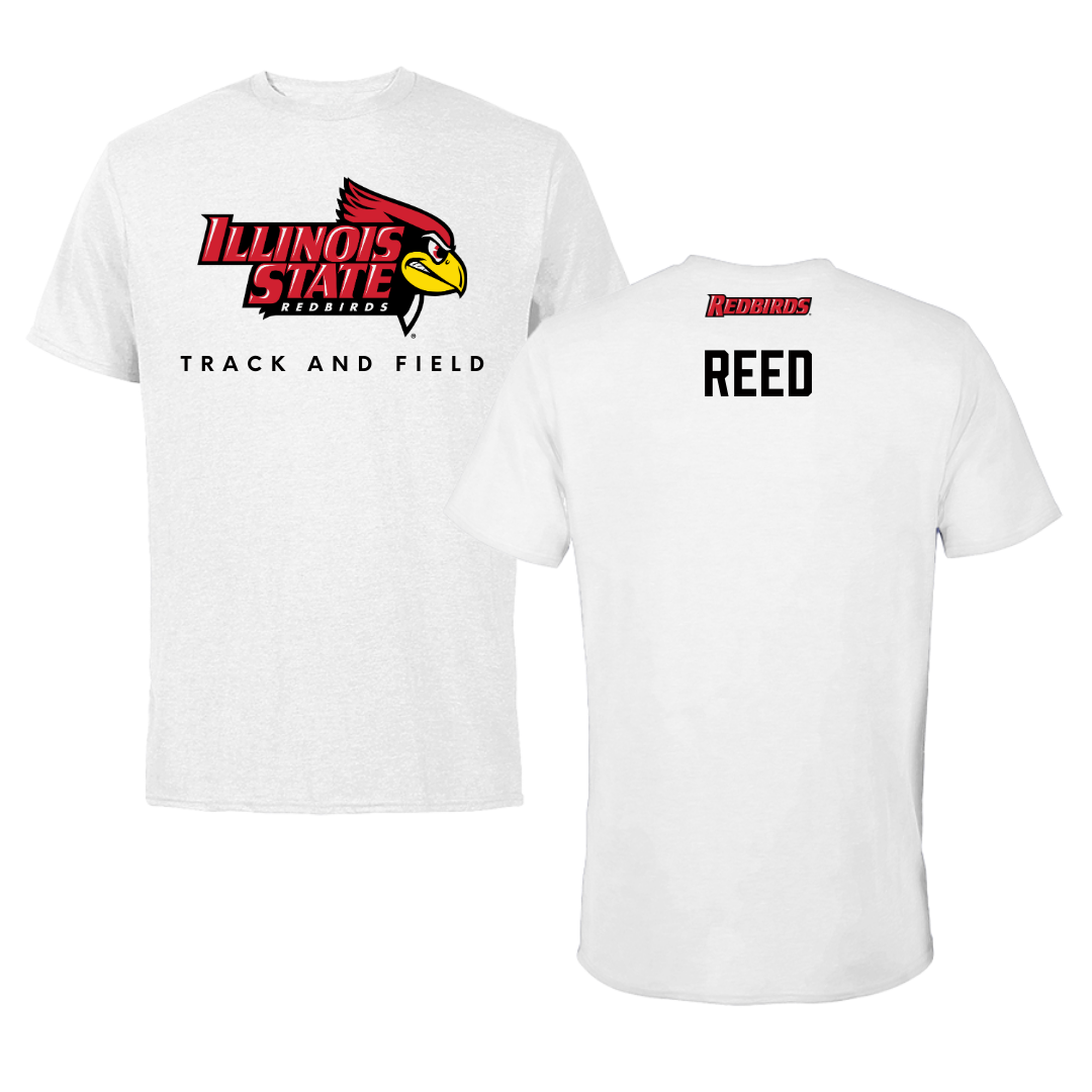 Illinois State University Track and Field White Tee  - Maggie Reed