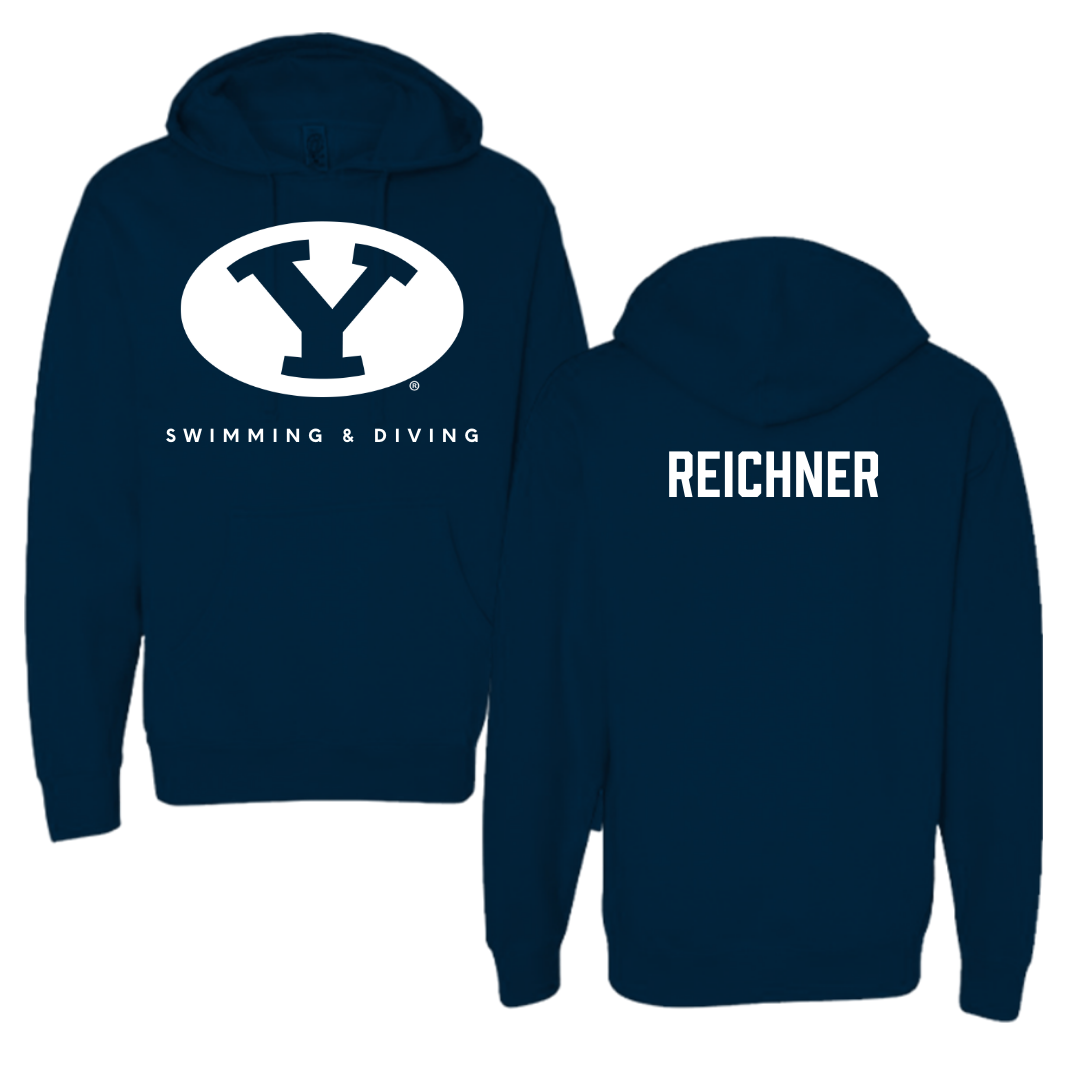 Brigham Young University Swimming & Diving Navy Hoodie  - Annie Reichner