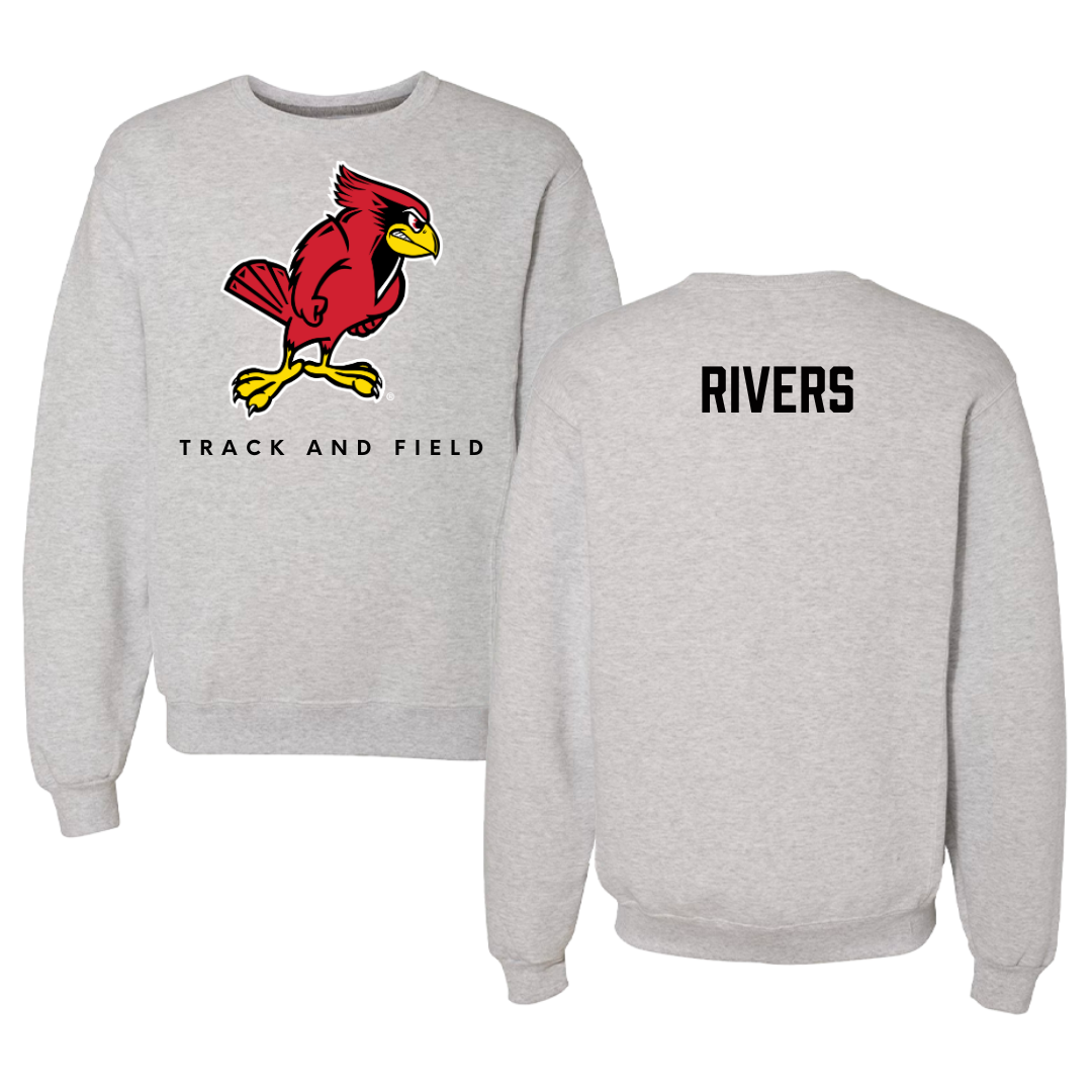 Illinois State University Track and Field Gray Crewneck  - Macee Rivers