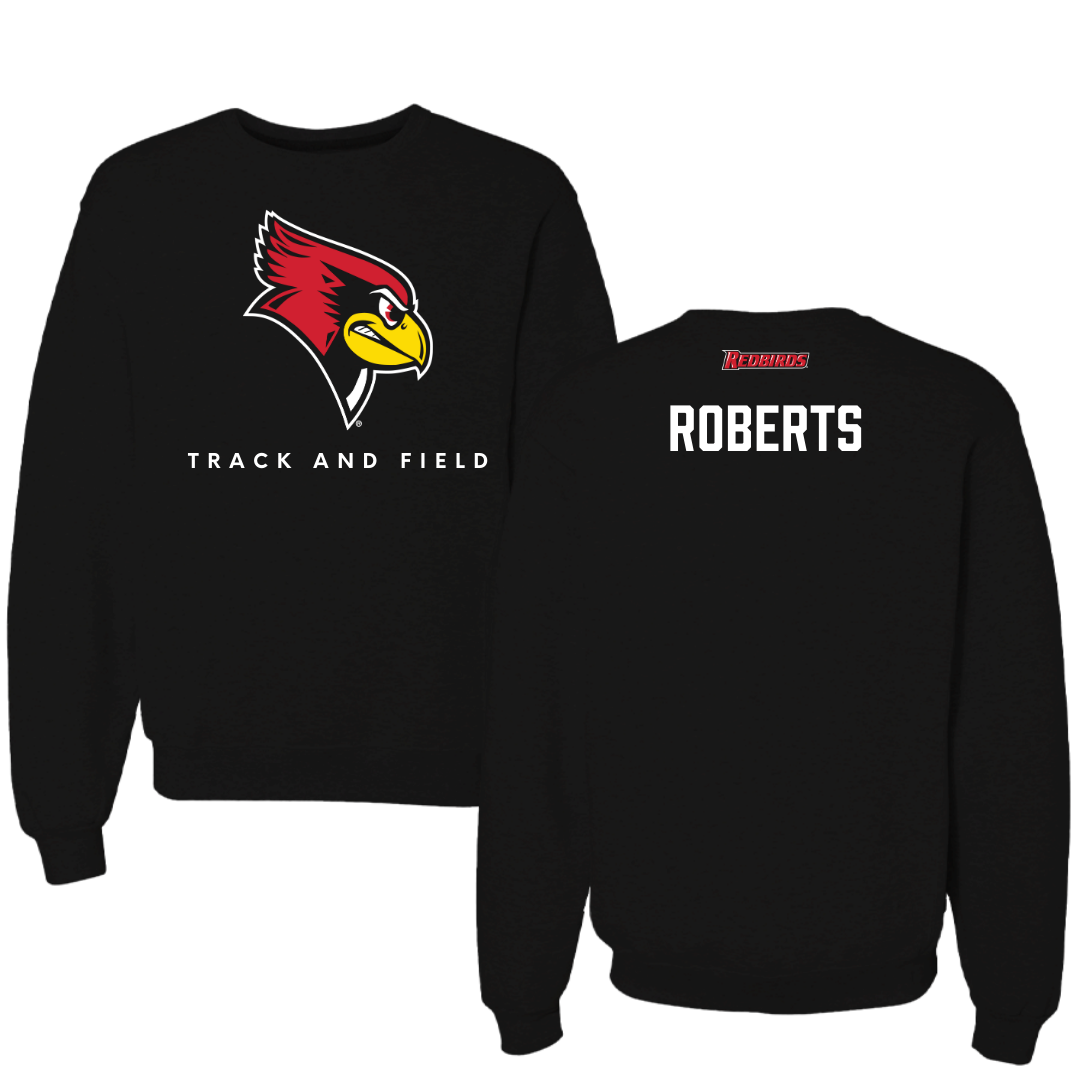 Illinois State University Track and Field Black Mascot Crewneck  - Windsor Roberts