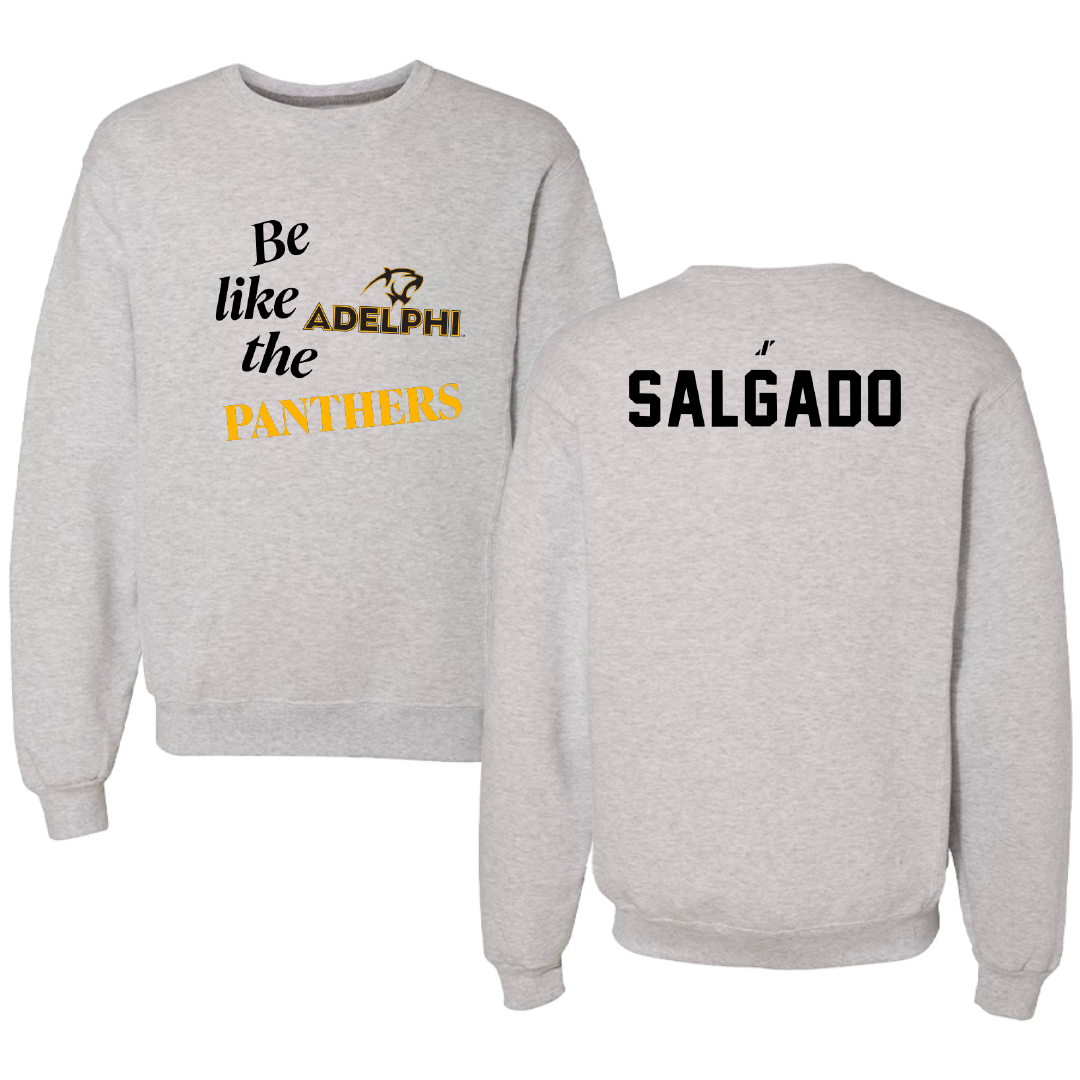 Adelphi University Dance Light Gray Be Like Us Crewneck - Gabriella Salgado