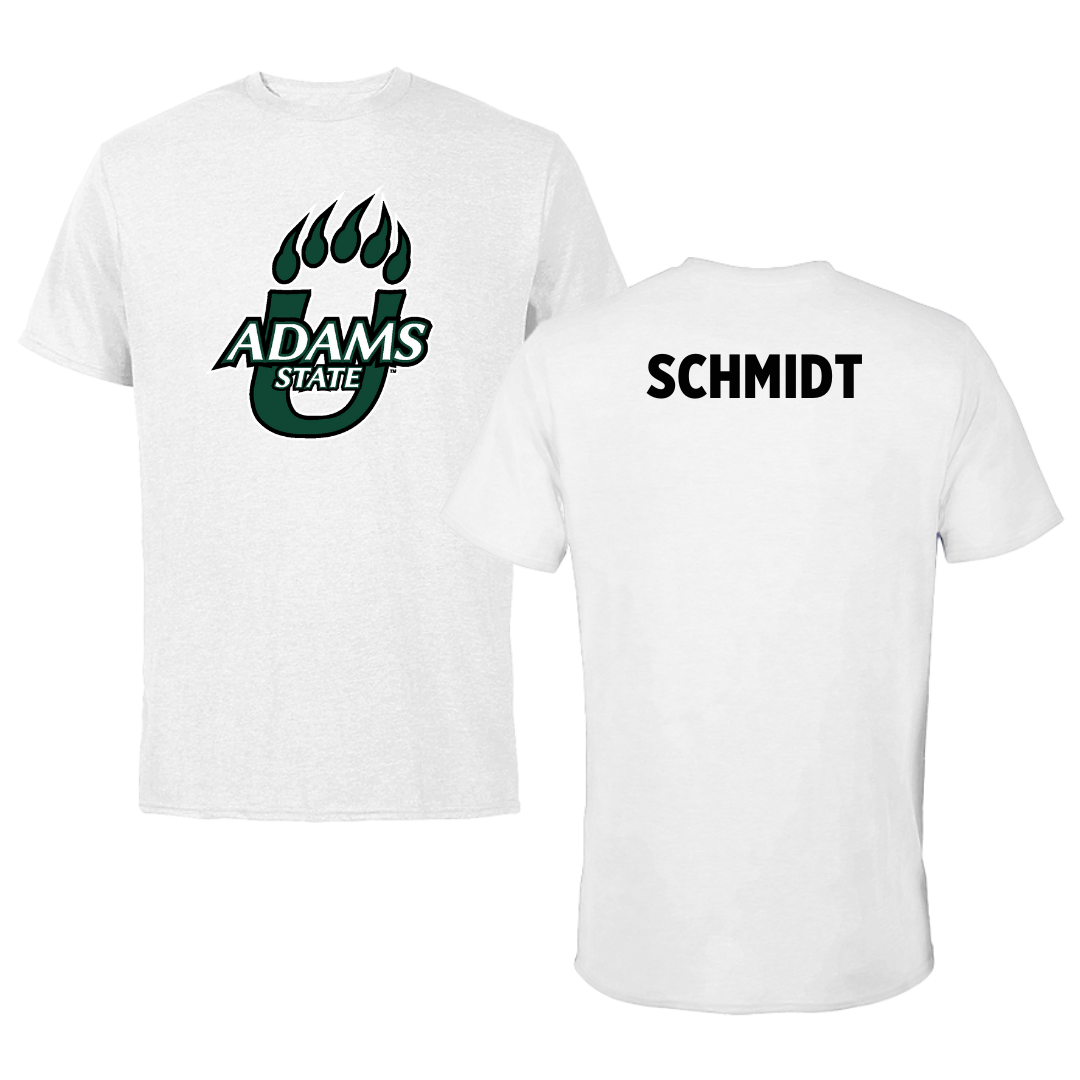 Adams State University Baseball White Tee  - Logan Schmidt