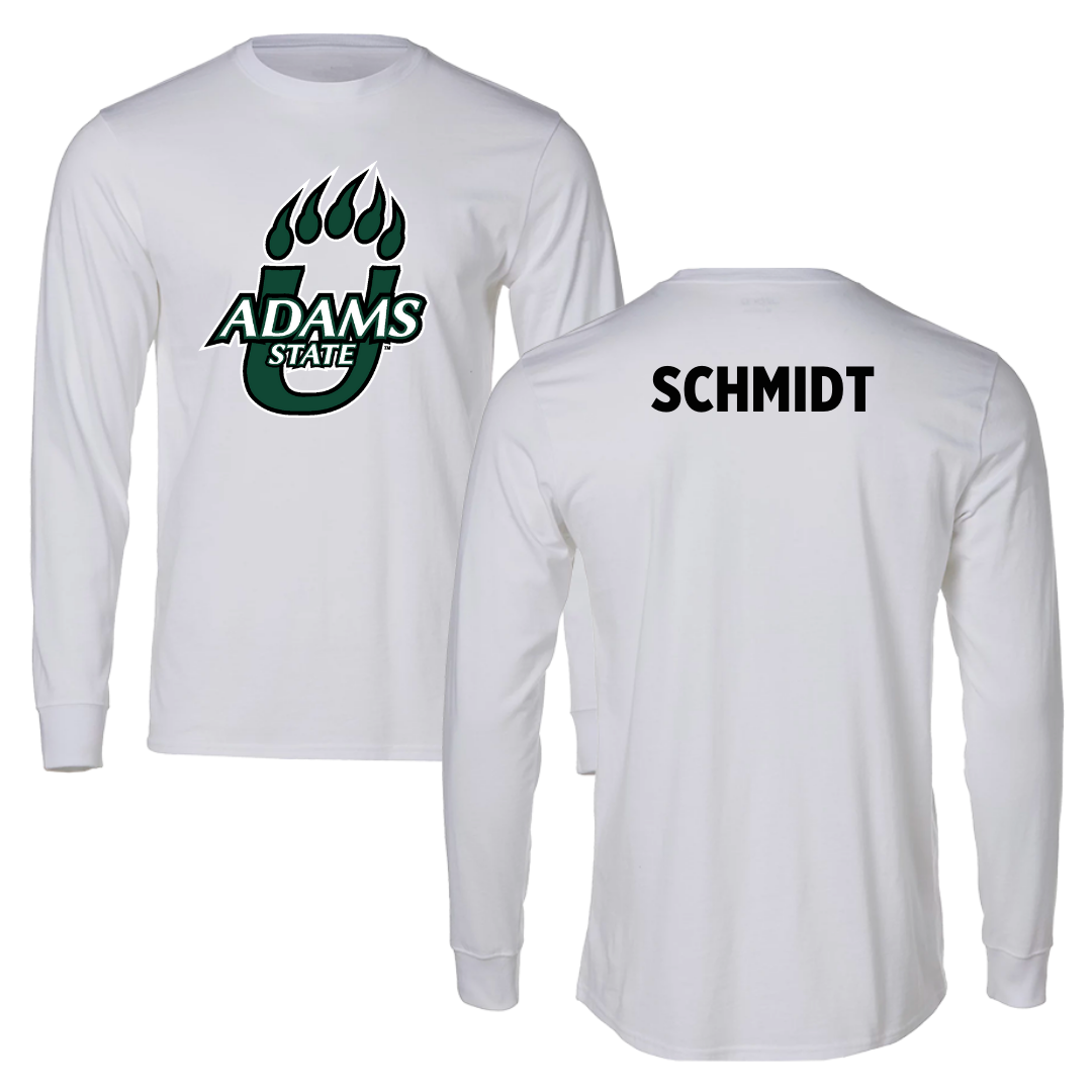 Adams State University Baseball White Long Sleeve  - Logan Schmidt