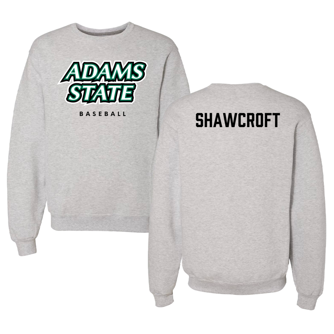 Adams State University Baseball Gray Crewneck  - Byron Shawcroft