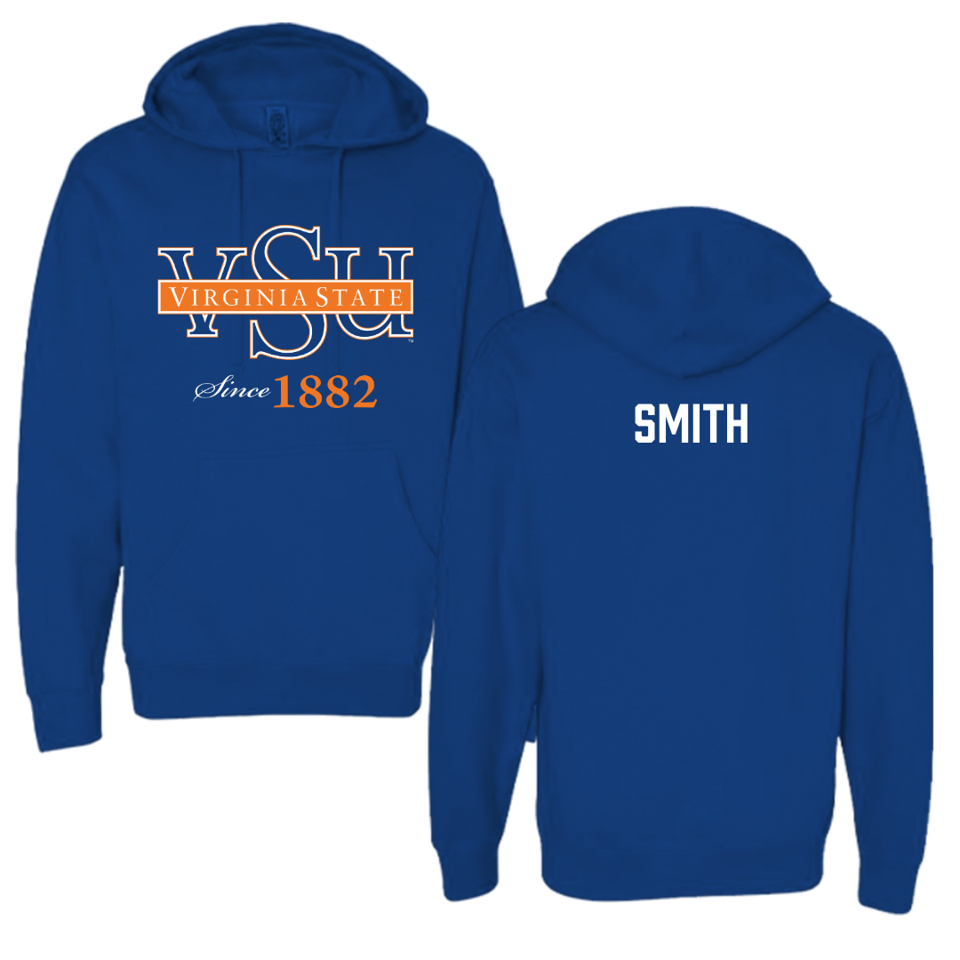 Virginia State University TF and XC Blue Hoodie  - Rayquan Smith