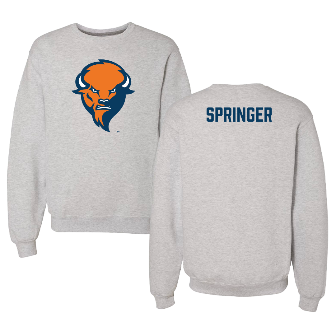 Bucknell University Wrestling Gray Crewneck  - Nolan Springer