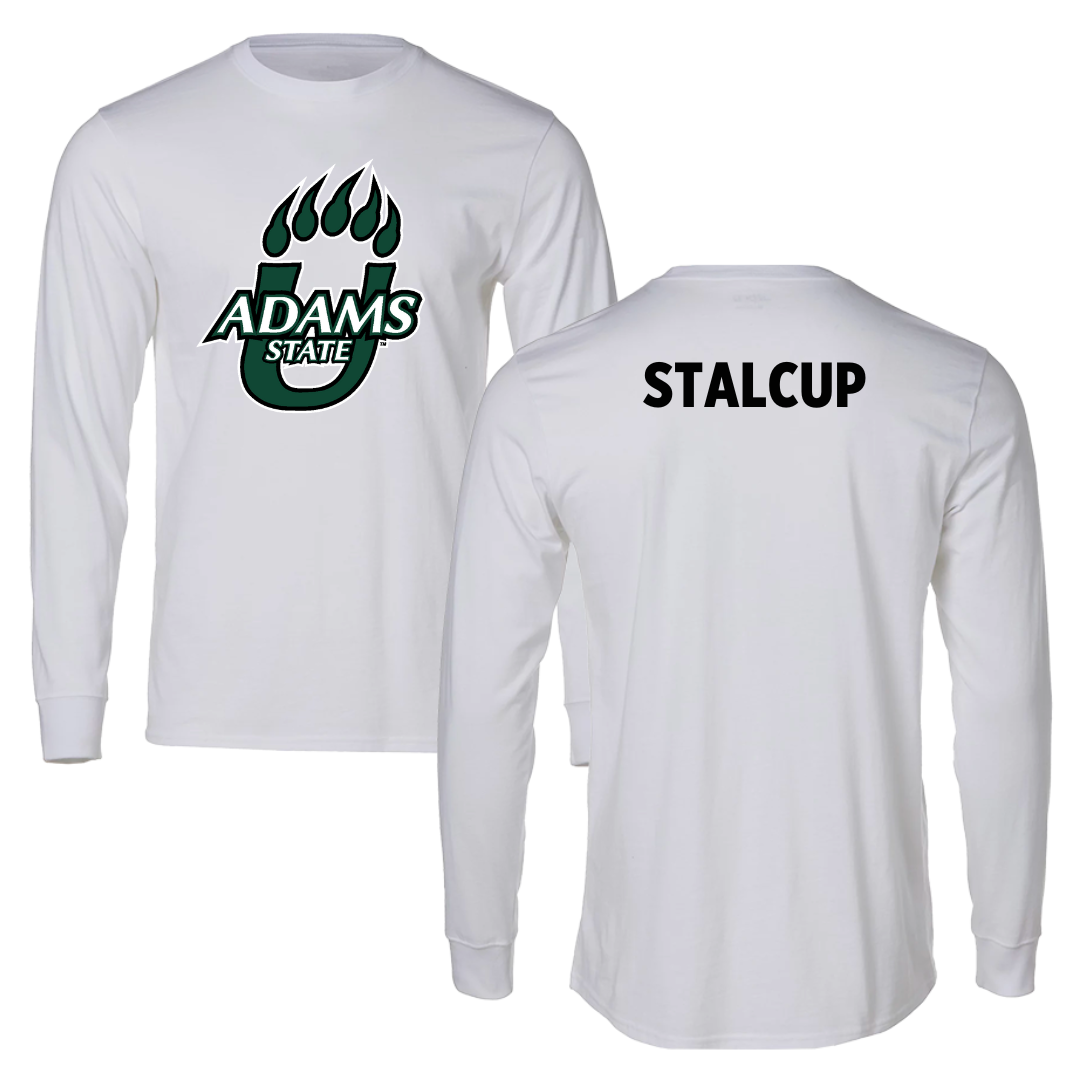 Adams State University Swimming & Diving White Long Sleeve  - Brayden Stalcup