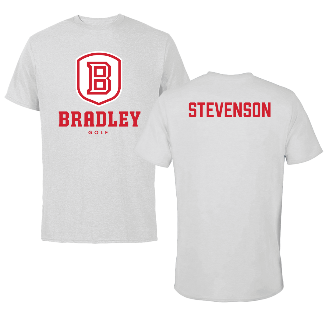 Bradley University Golf Gray Tee - Carter Stevenson