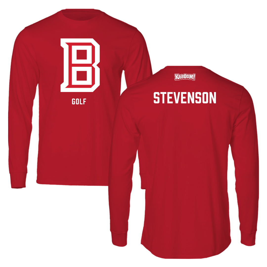 Bradley University Golf Red Long Sleeve  - Carter Stevenson