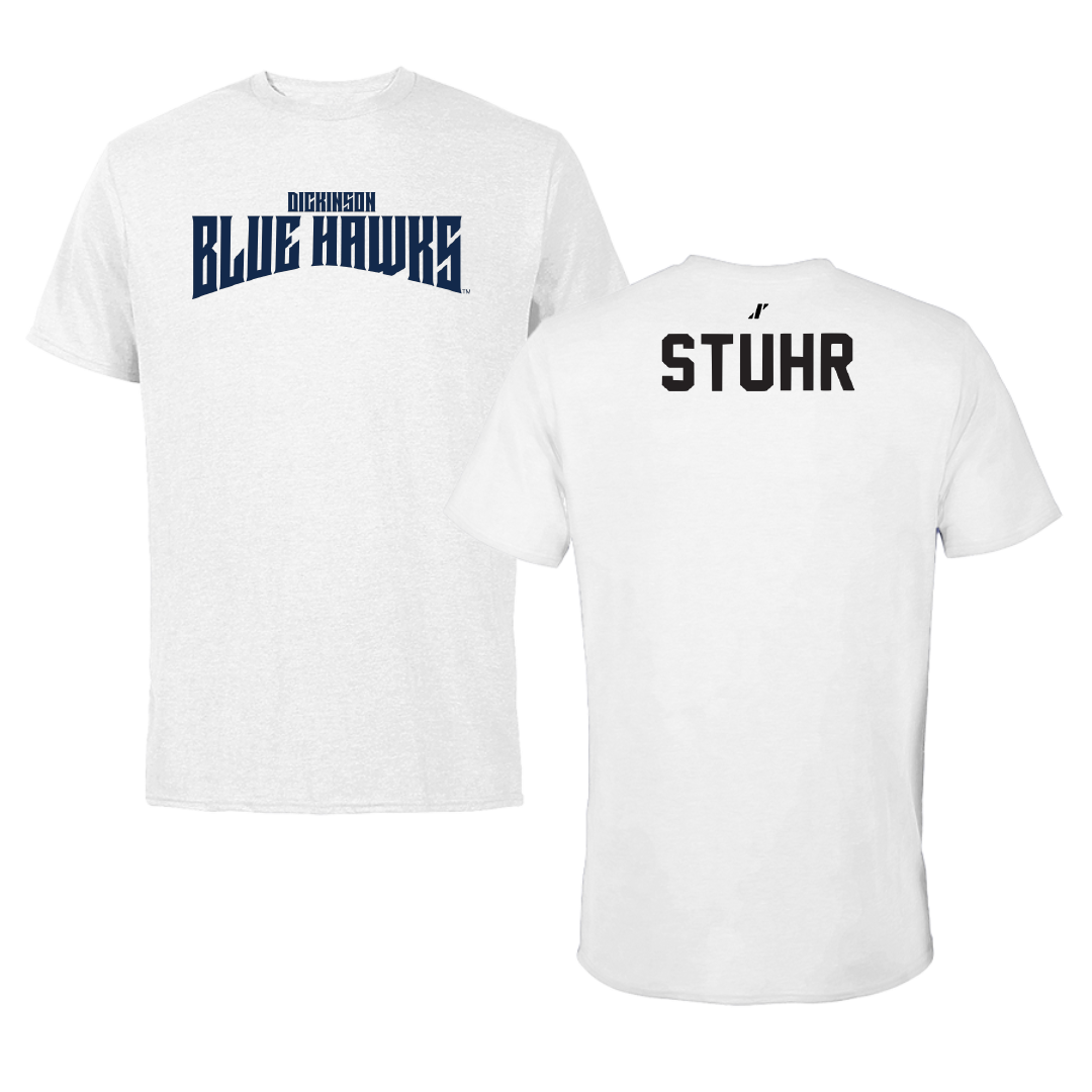 Dickinson State University TF and XC White Classic Performance Tee - Taylynd Stuhr