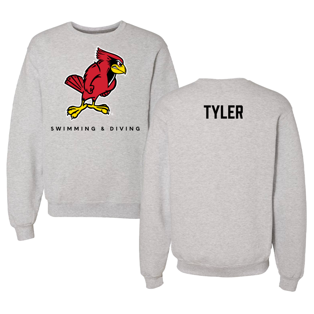 Illinois State University Swimming & Diving Gray Crewneck  - Chloe Tyler