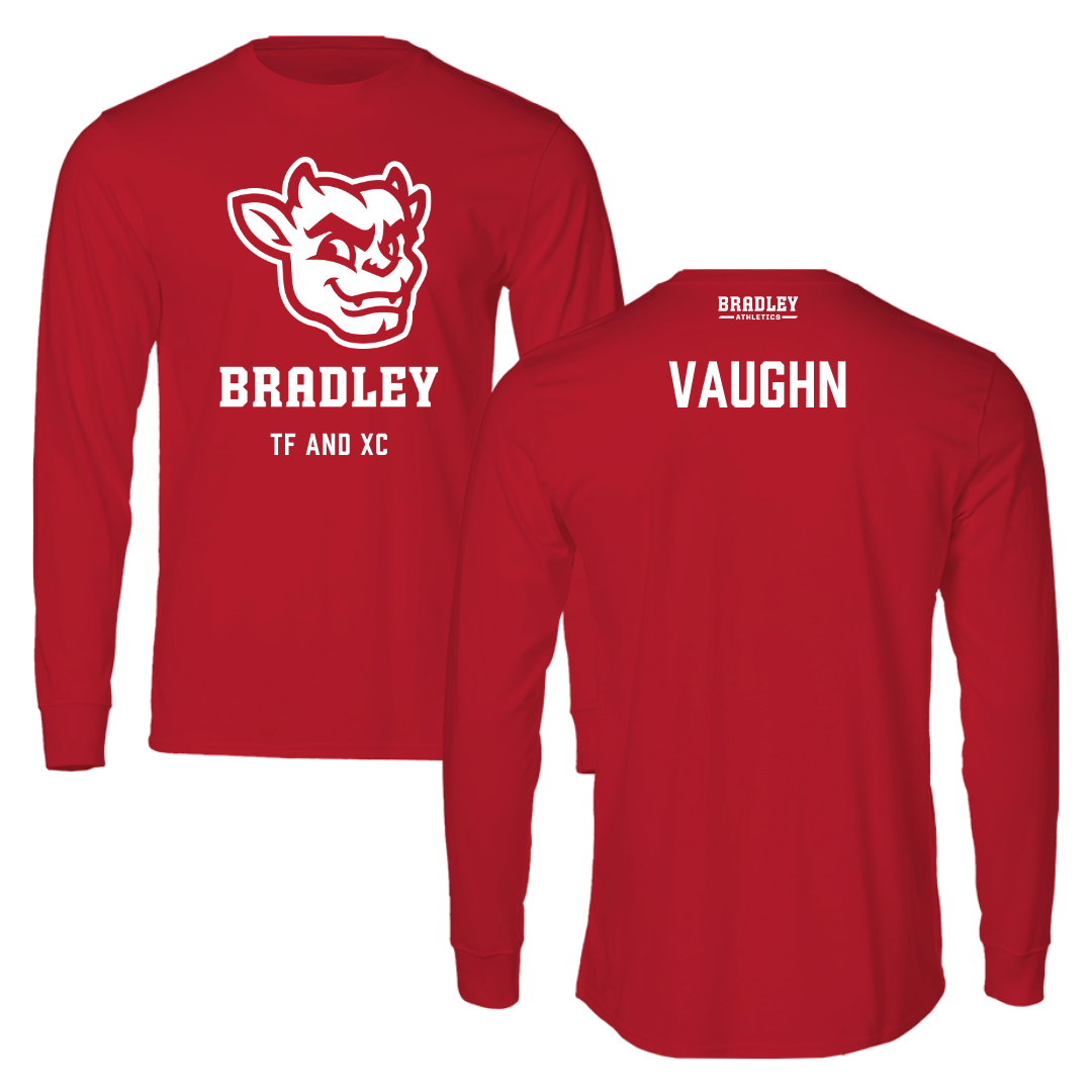 Bradley University TF and XC Red Mascot Long Sleeve - Jada Vaughn