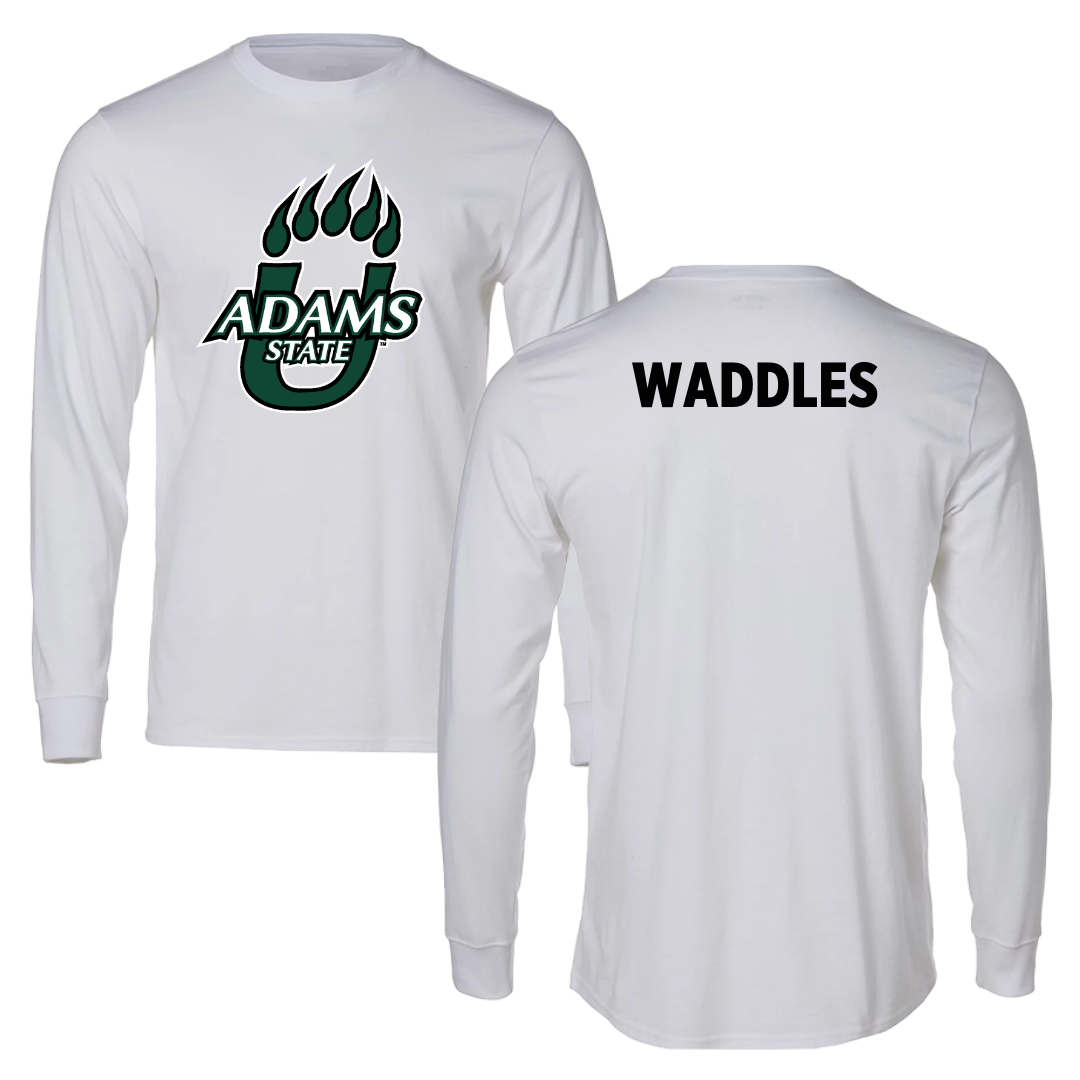 Adams State University TF and XC White Long Sleeve  - James Waddles