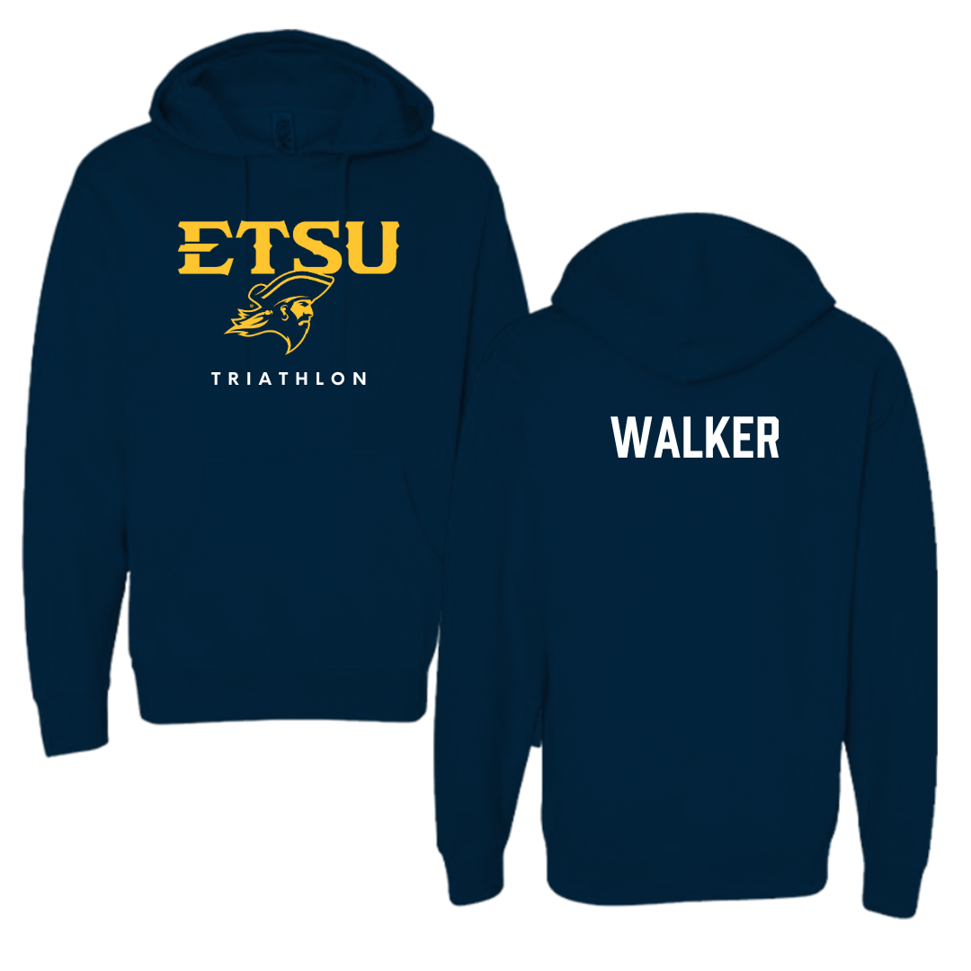 East Tennessee State University Triathlon Navy Hoodie  - Taylor Walker