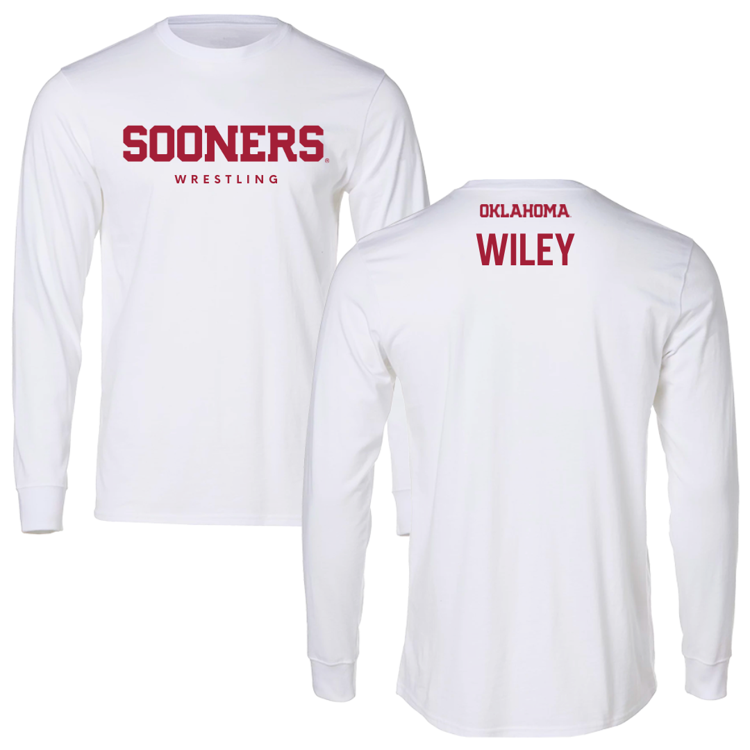 University of Oklahoma Wrestling White Sooners Long Sleeve  - John Wiley