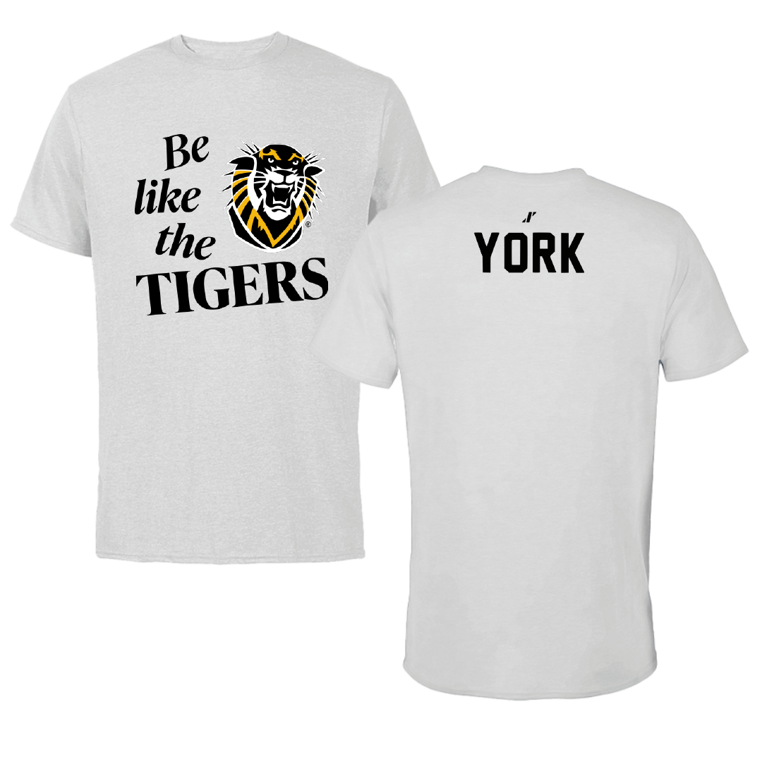 Fort Hays State University Golf Light Gray Be Like Us Performance Tee - Hayden York