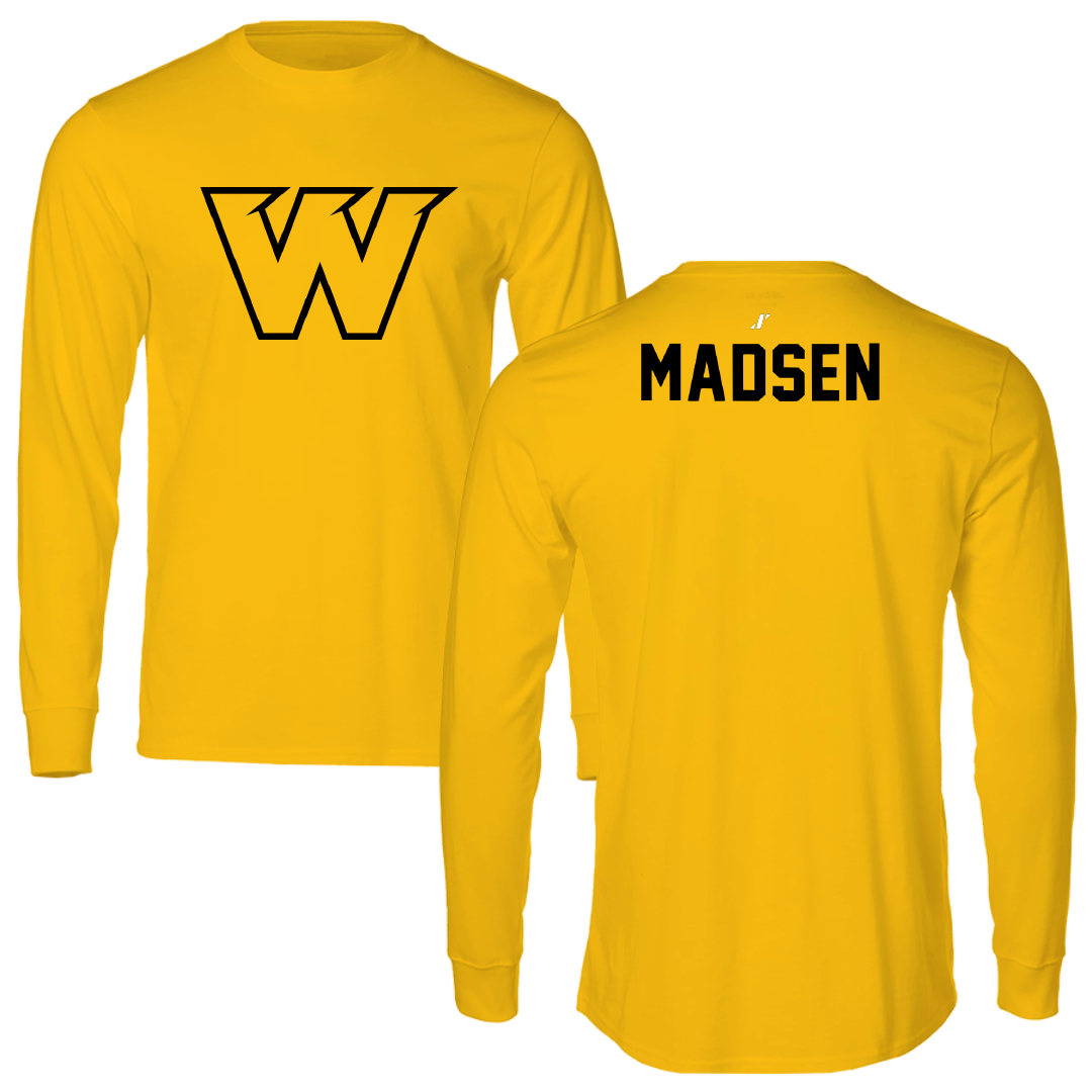 Wayne State College (Nebraska) TF and XC Gold Performance Long Sleeve - Austin Madsen