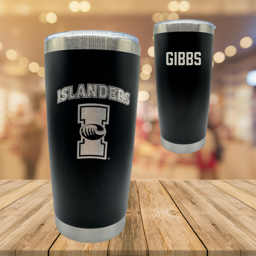 Texas A&M University-Corpus Christi Golf Black Stainless Steel Tumbler - Samantha Gibbs