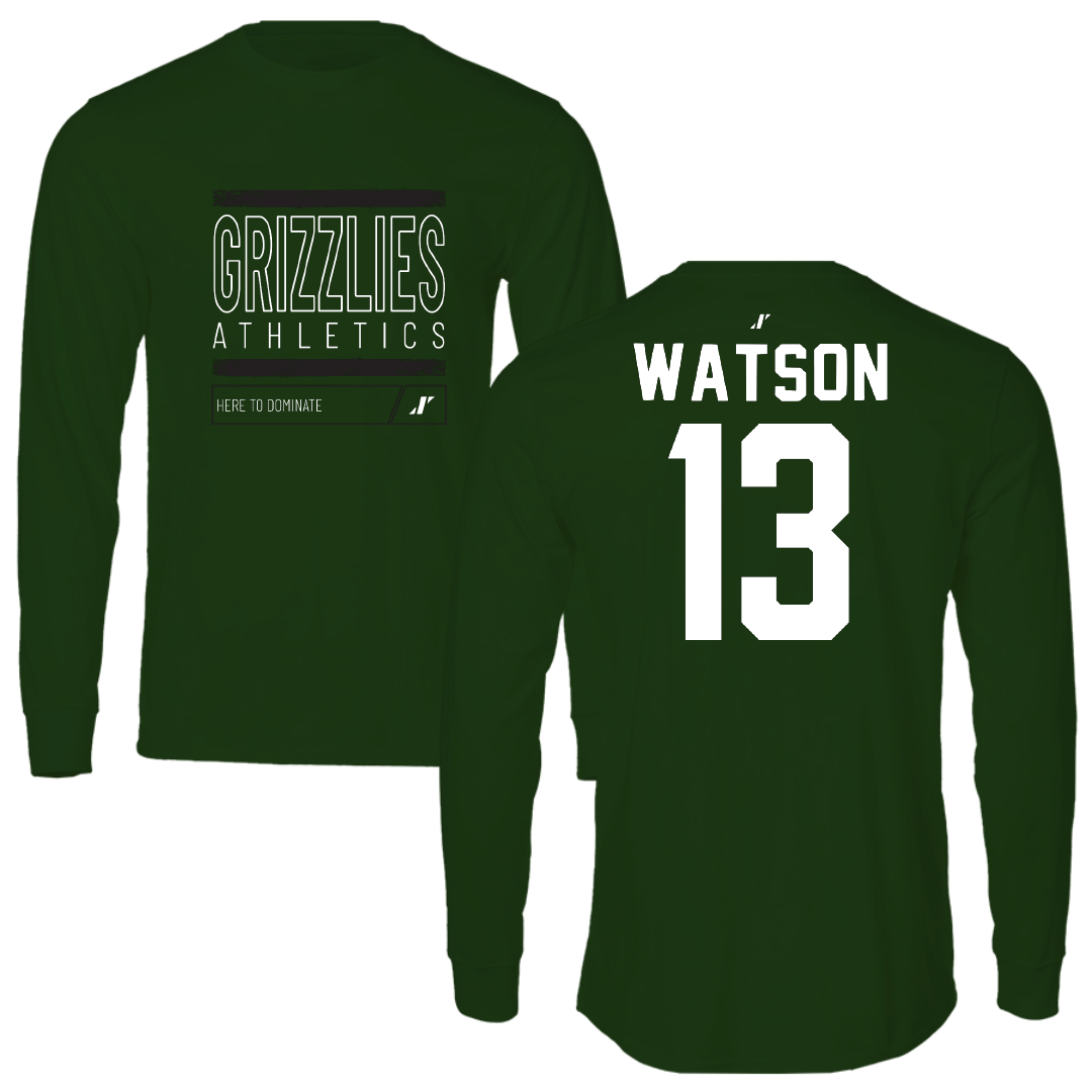 Adams State University Basketball Forest Green Dominate Long Sleeve - #13 Celina Watson