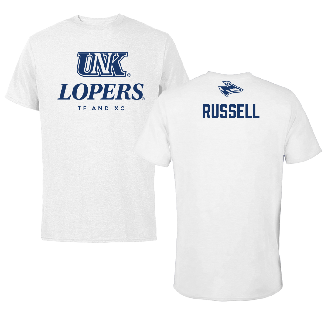 University of Nebraska at Kearney TF and XC White Performance Tee - Brianna Russell