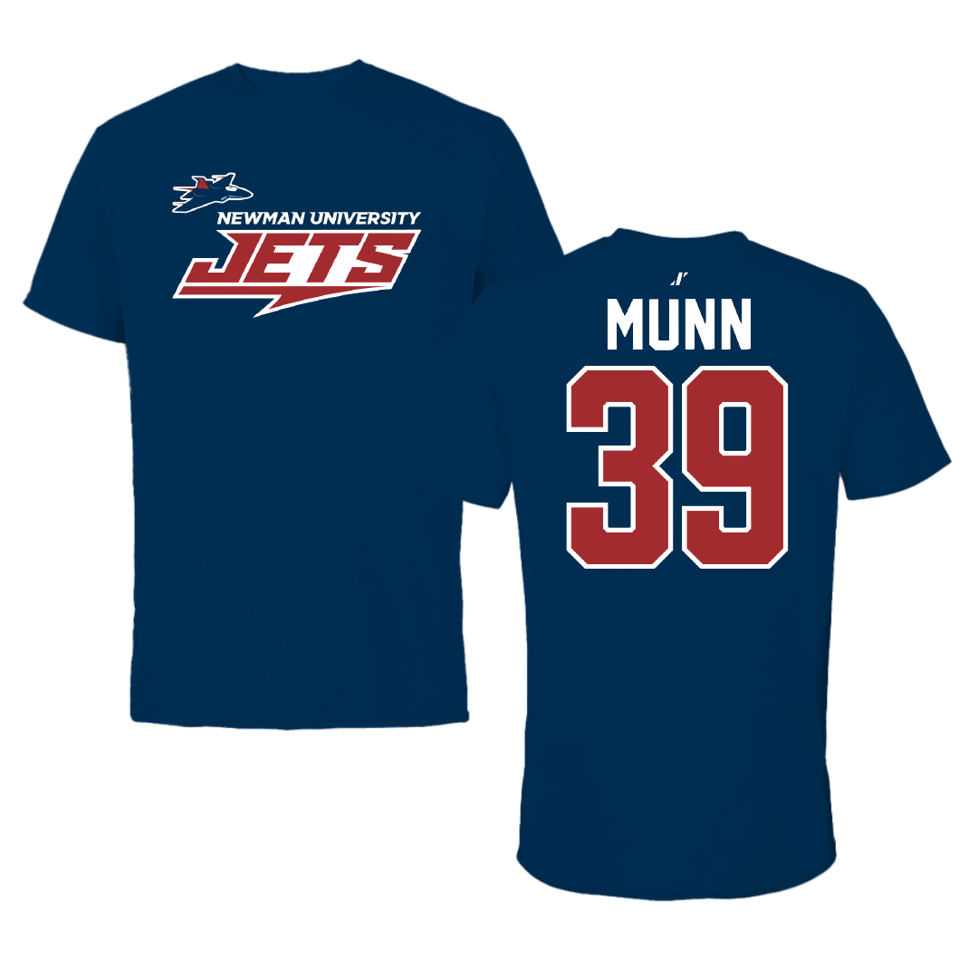Newman University Baseball Navy General Performance Tee - #39 Thomas Munn