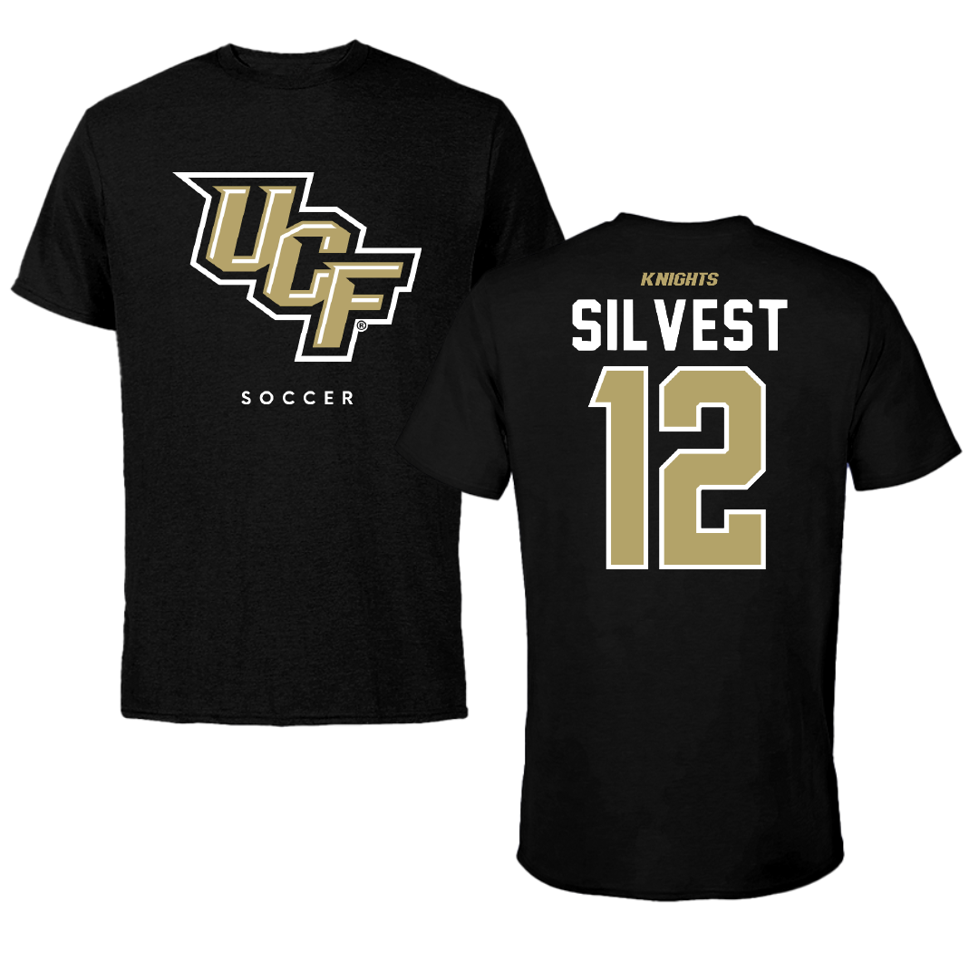 University of Central Florida Soccer Black Tee - #12 Jada Silvest