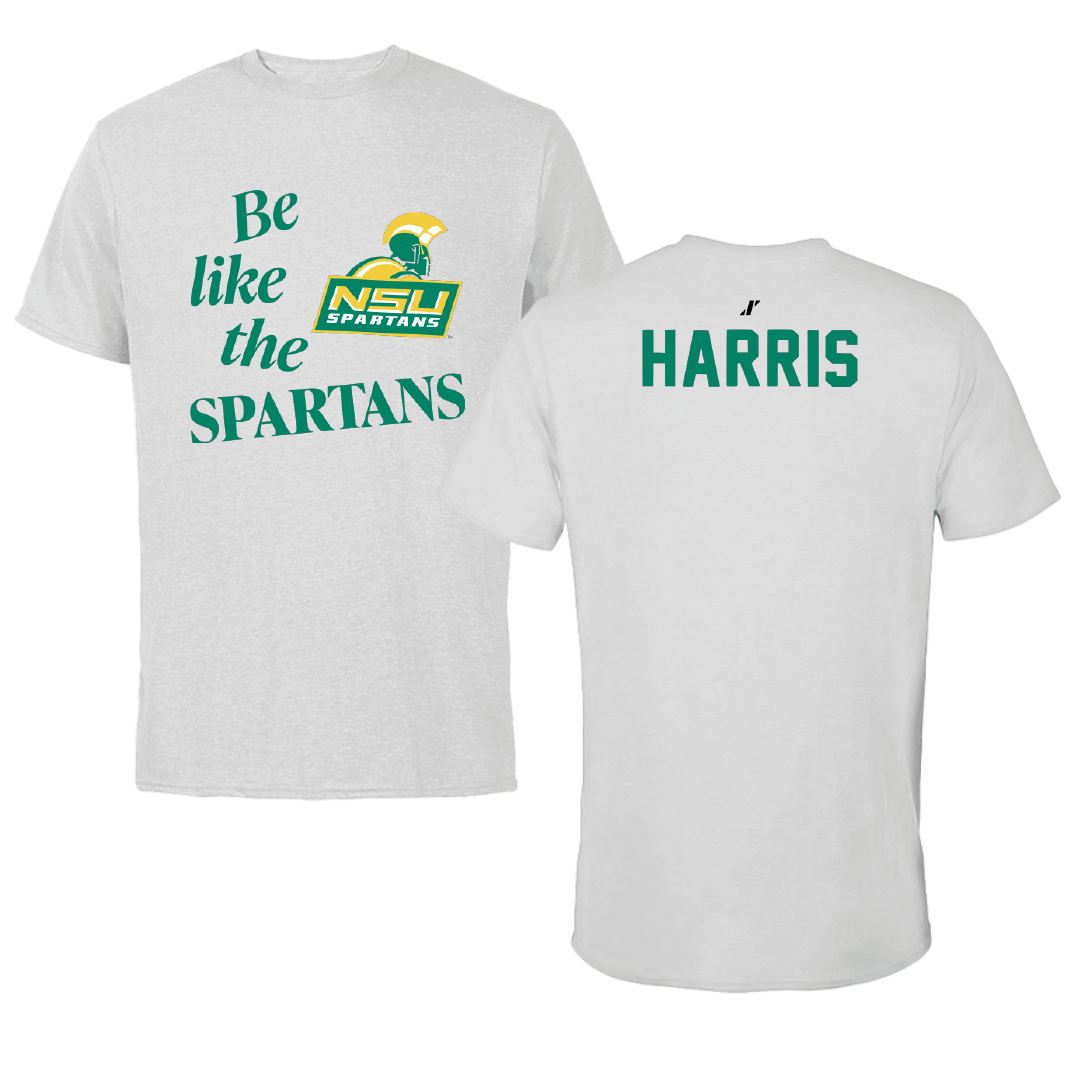 Norfolk State University TF and XC Light Gray Be Like Us Tee - Armani Harris