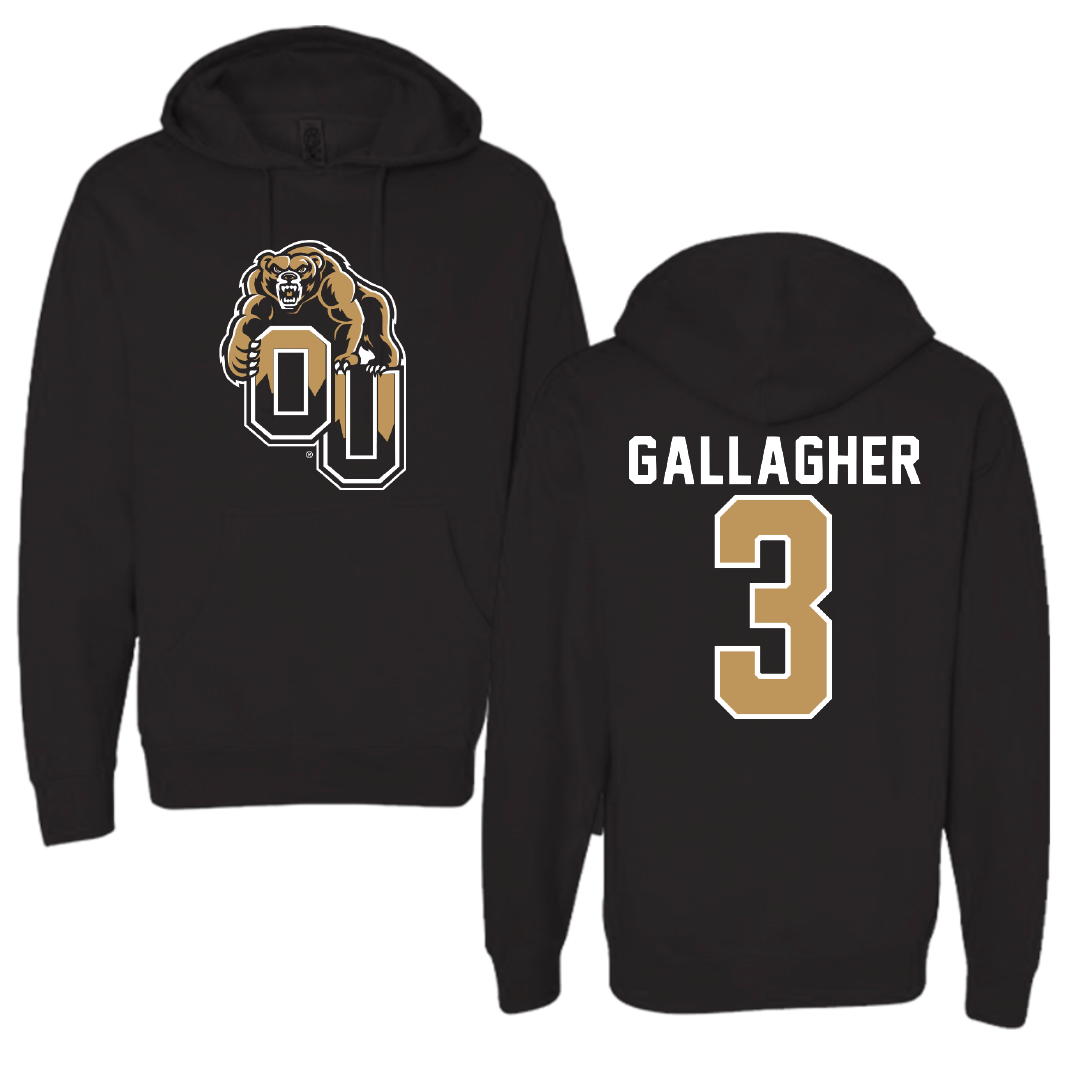 Oakland University Volleyball Black Hoodie - #3 Kiley Gallagher