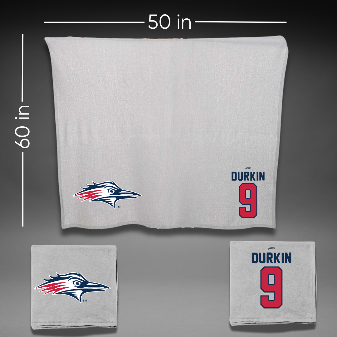 Metropolitan State University of Denver Soccer Gray Blanket - #9 Isa Durkin