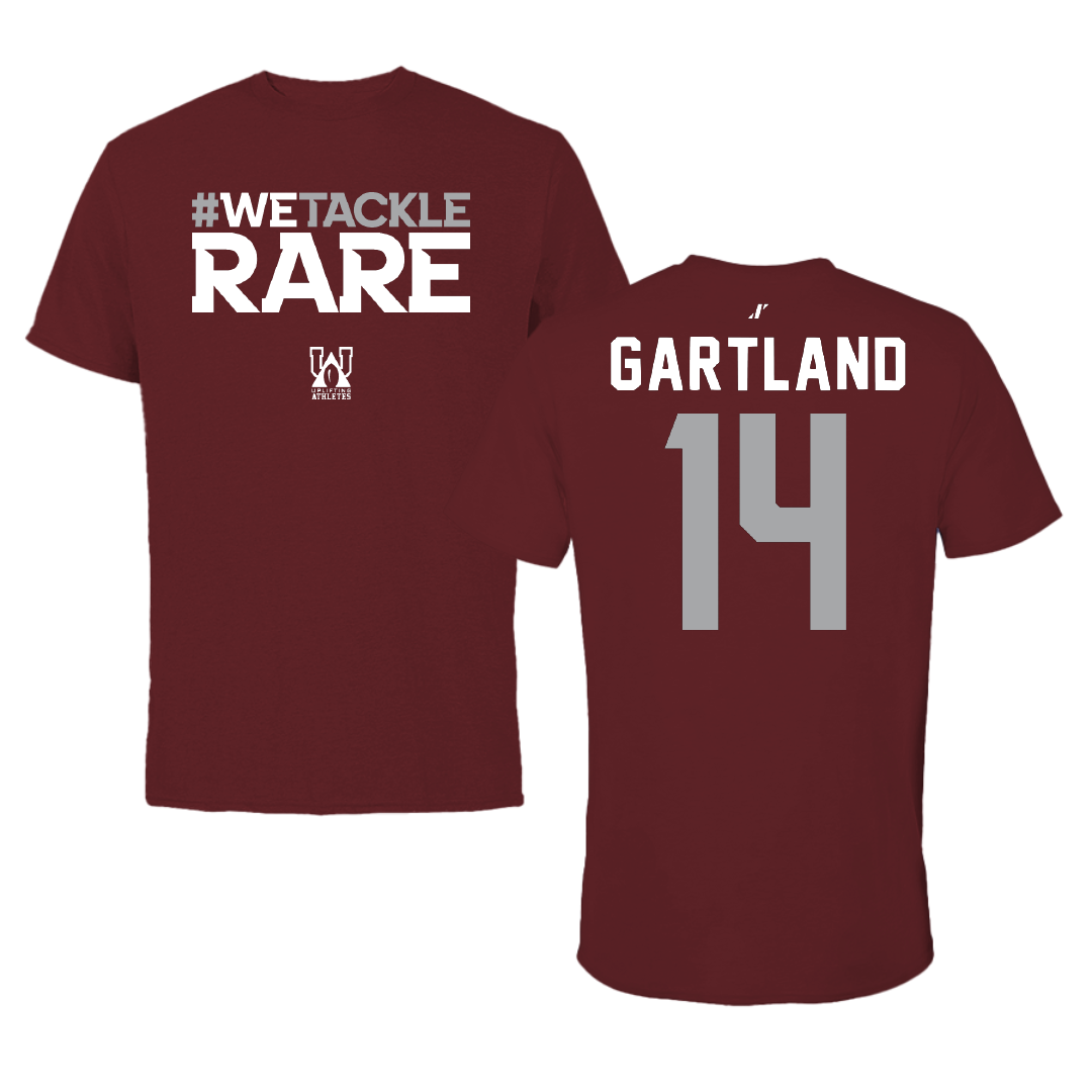 Fordham University Water Polo Maroon Uplifting Athletes Tee - #14 West Gartland