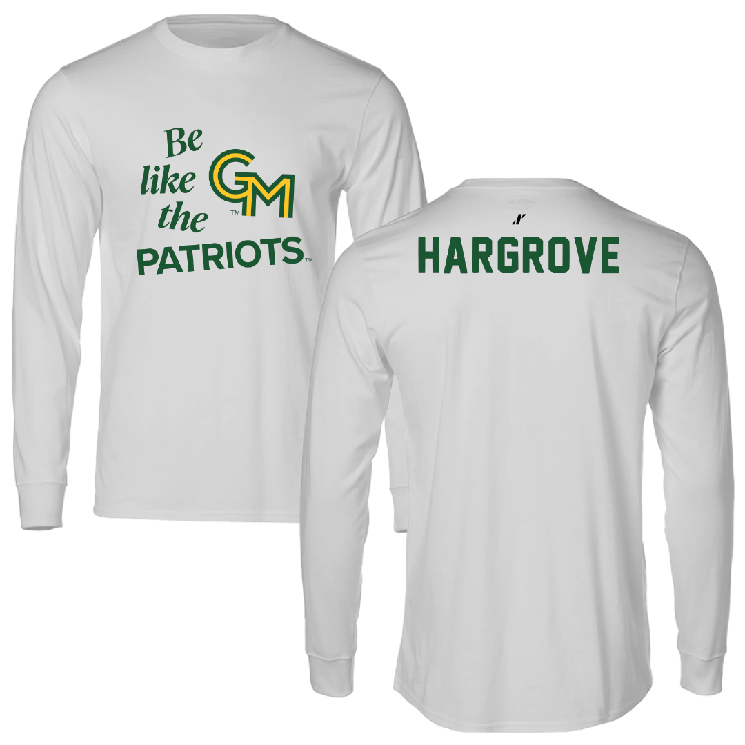 George Mason University Wrestling Light Gray Be Like Us Long Sleeve - Dominic Hargrove