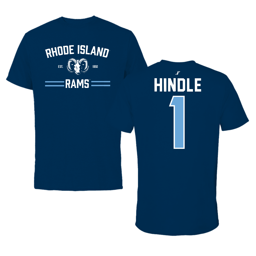 University of Rhode Island Baseball Navy General Tee - #1 Will Hindle