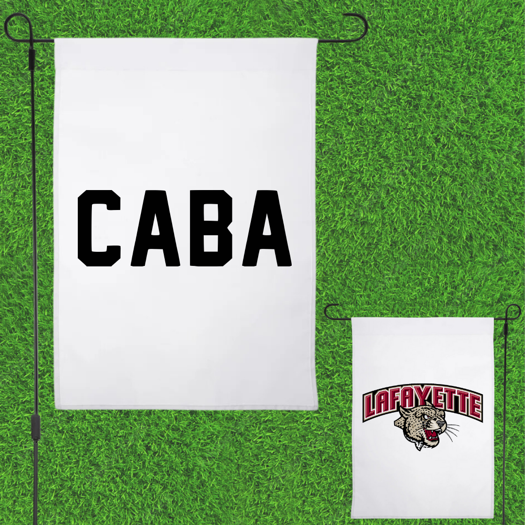 Lafayette College TF and XC White Garden Flag - Alexander Caba