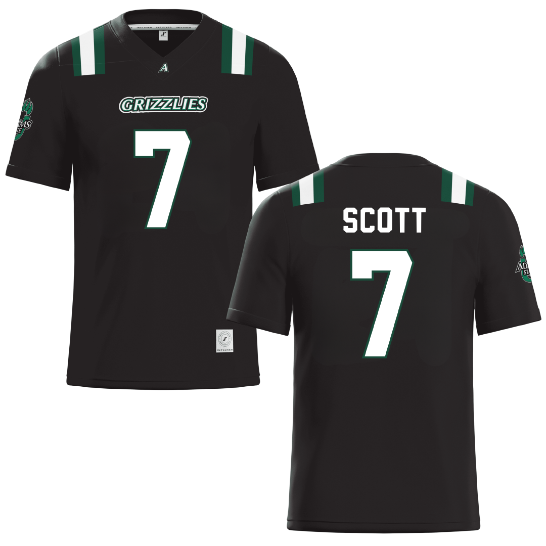 Adams State University Black Football Jersey - #7 Jalen Scott