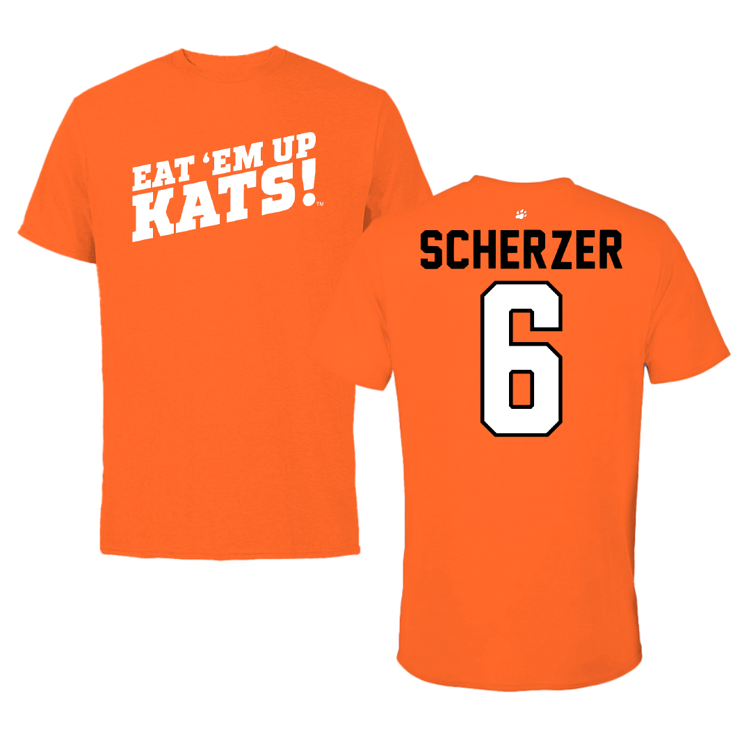 Sam Houston State University Baseball Orange Tee - #6 Braeden Scherzer