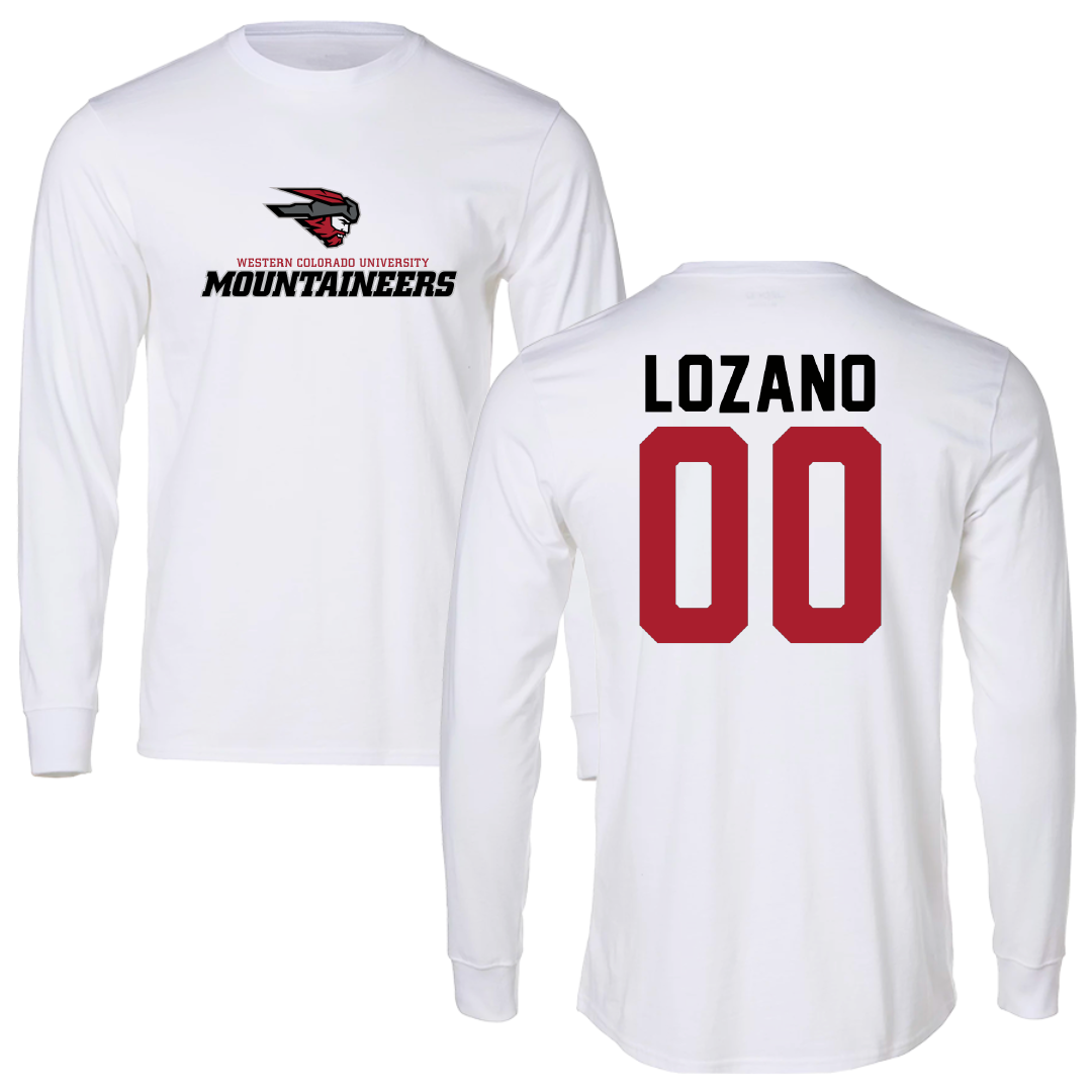 Western Colorado University Soccer White Performance Long Sleeve - #00 Jadyn Lozano