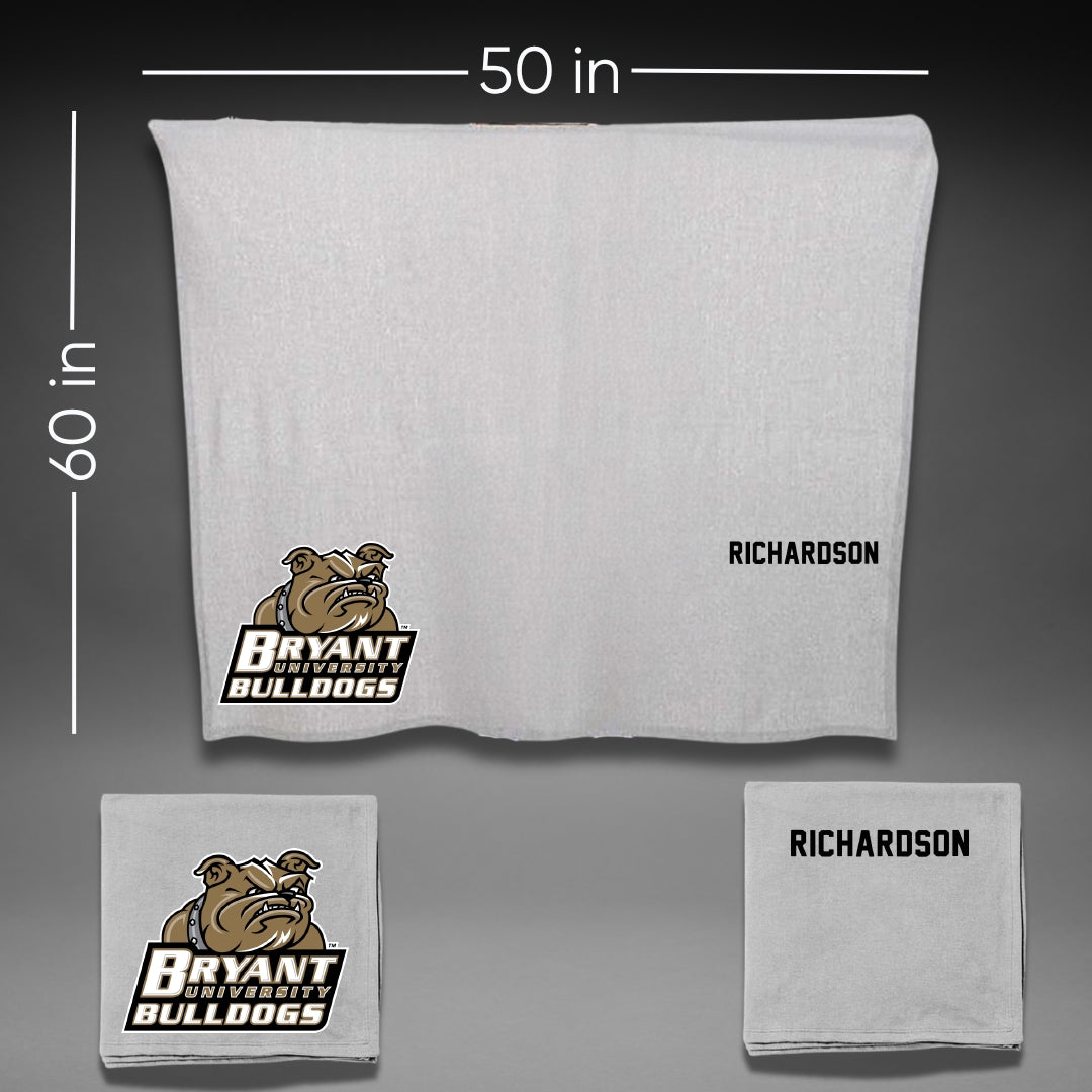 Bryant University Swimming & Diving Gray Blanket - Elise Richardson