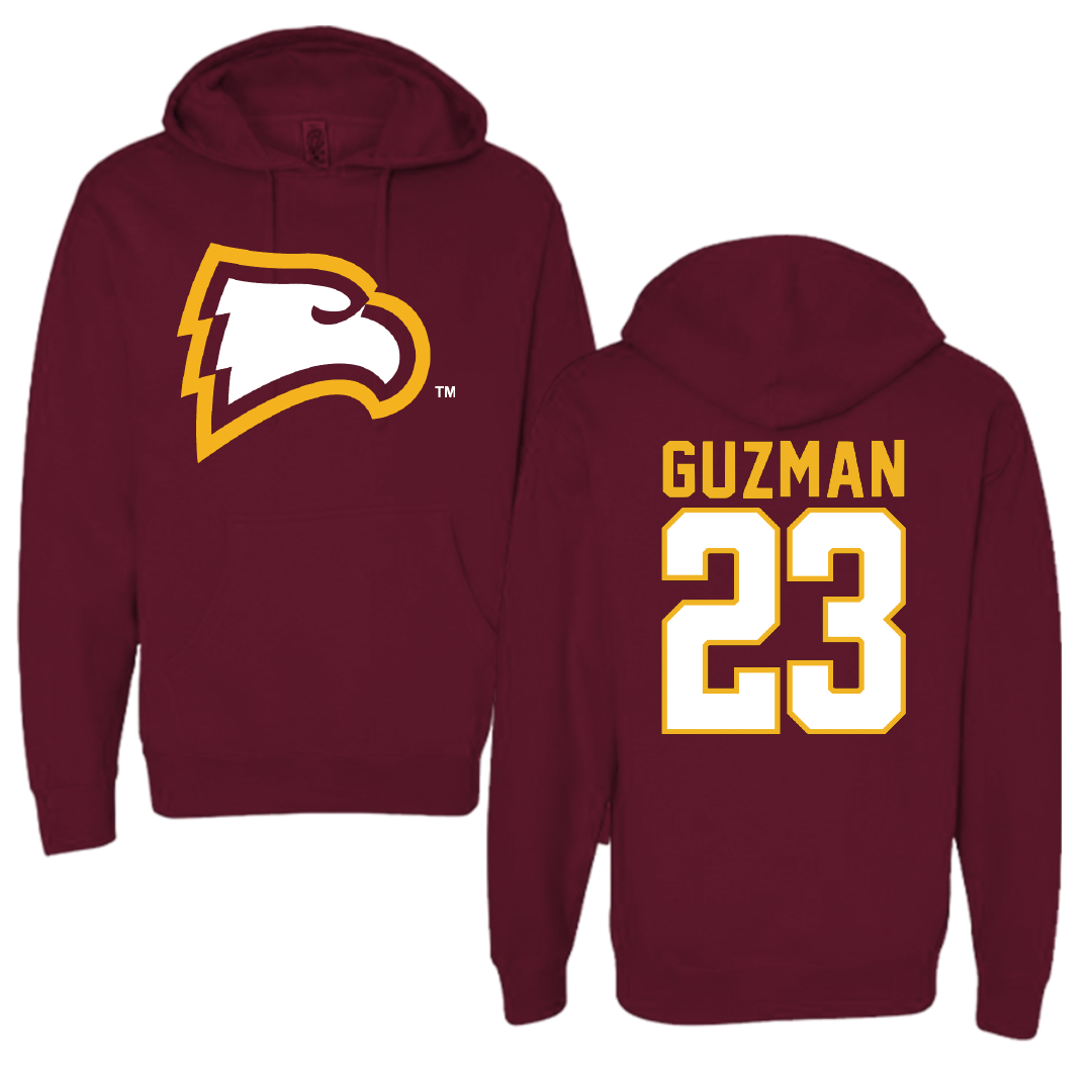 Winthrop University Baseball Garnet Hoodie - #23 Randy Guzman
