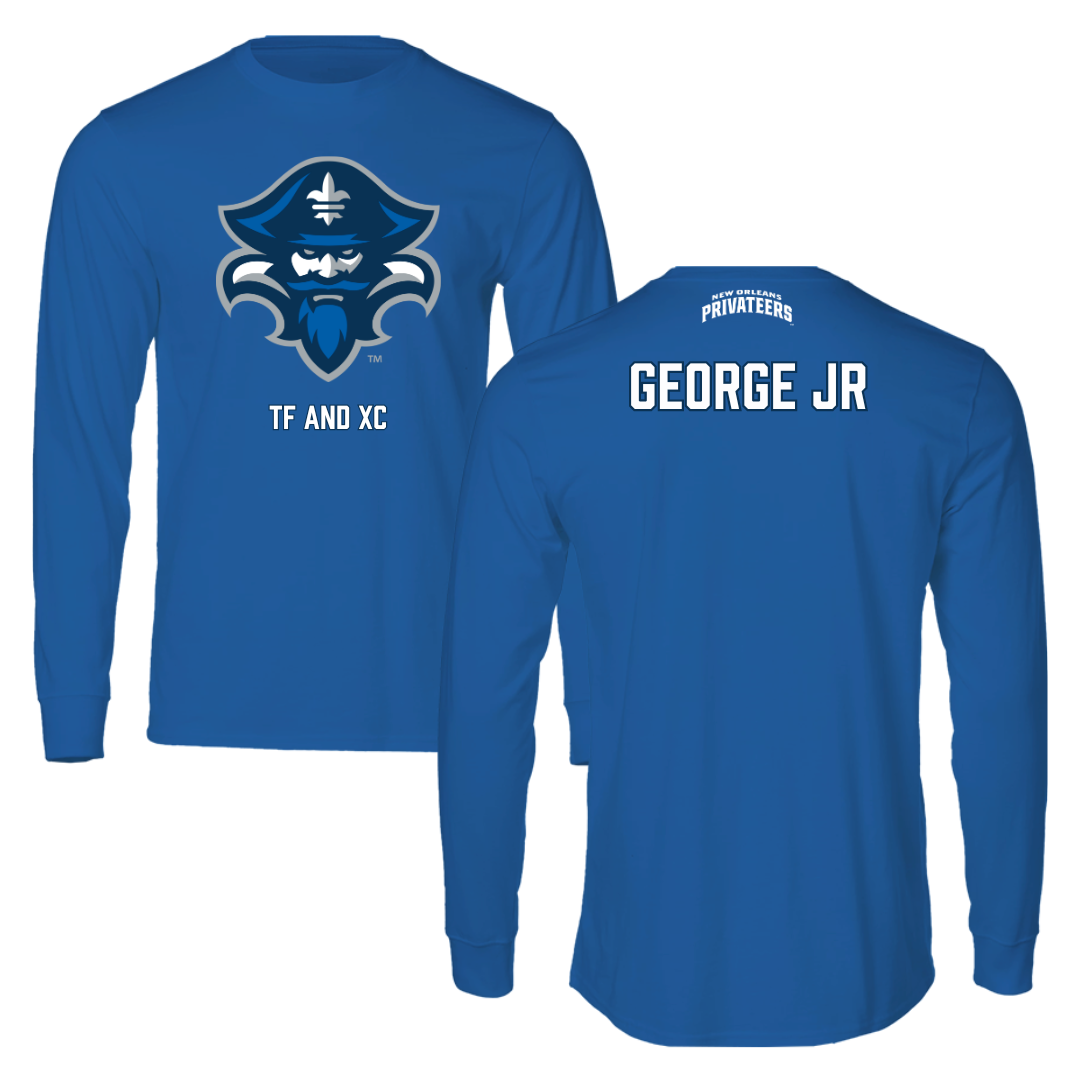 University of New Orleans TF and XC Blue Long Sleeve - Darryl George Jr
