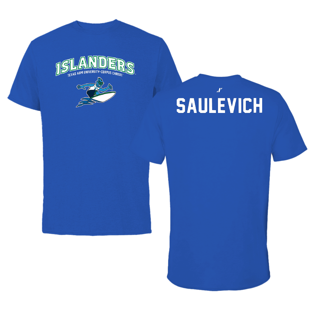 Texas A&M University-Corpus Christi Tennis Blue General Performance Tee - Palina Saulevich