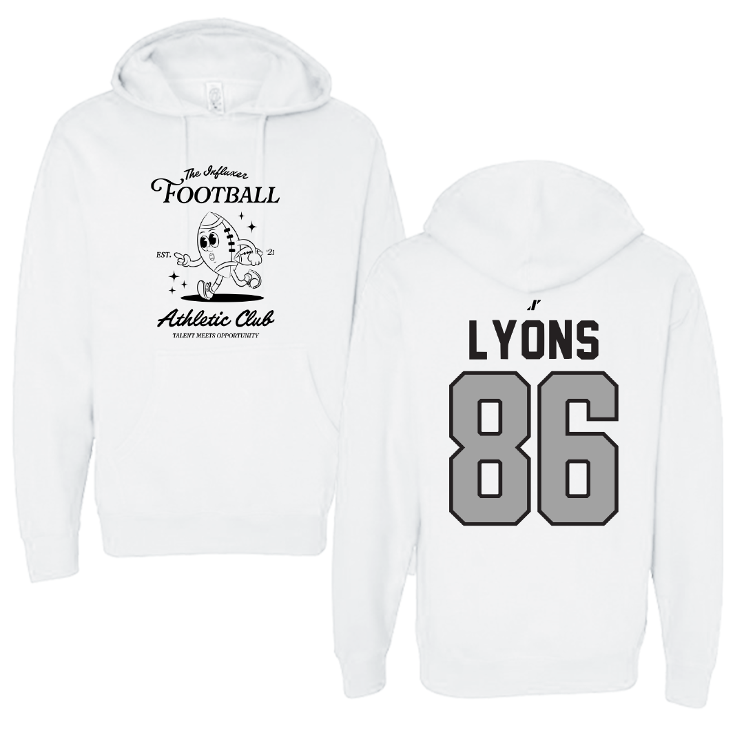 Football White Influxer Athletic Club Hoodie - #86 Titus Lyons