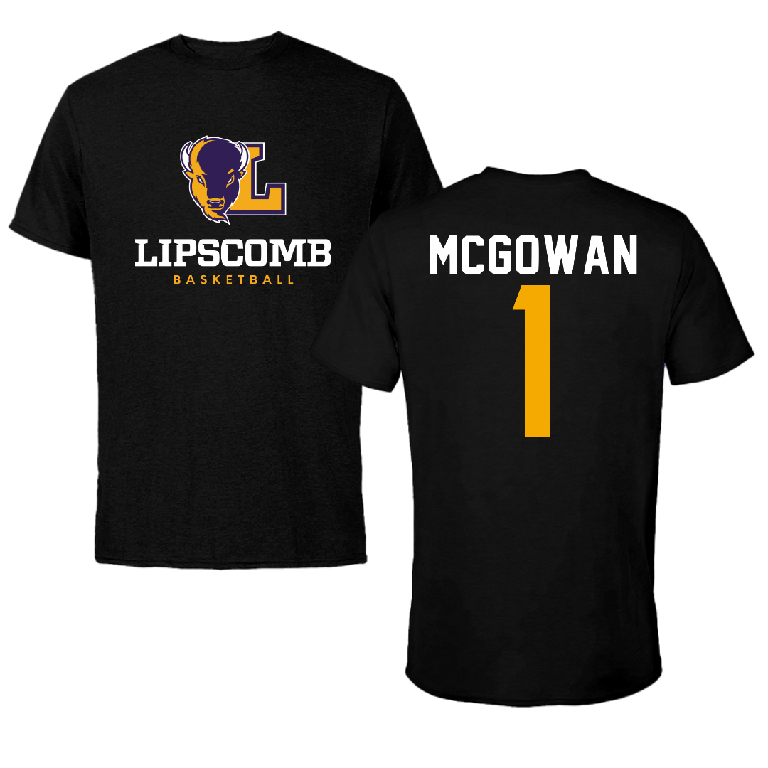 Lipscomb University Basketball Black Tee - #1 Claira McGowan