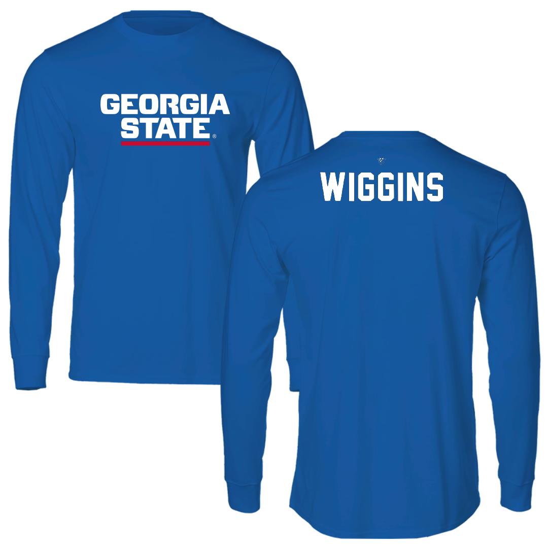 Georgia State University Cheer Blue Long Sleeve - Madison Wiggins