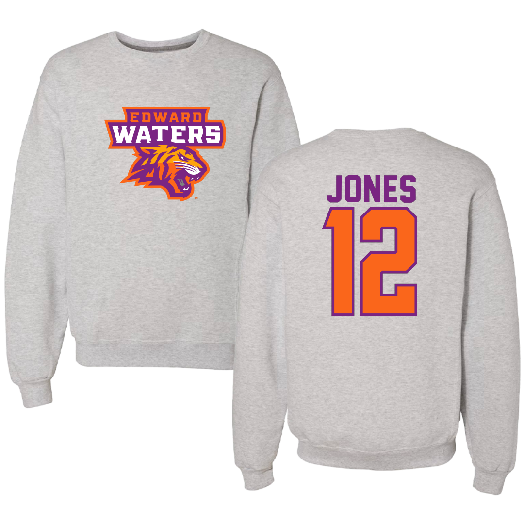 Edward Waters University Soccer Gray Crewneck - #12 Jianna Jones