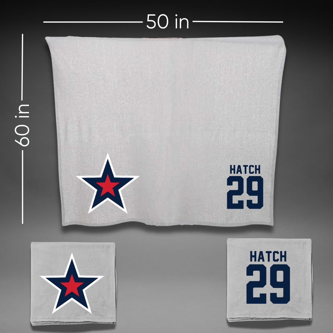 Robert Morris University Ice Hockey Gray Blanket - #29 Maggie Hatch