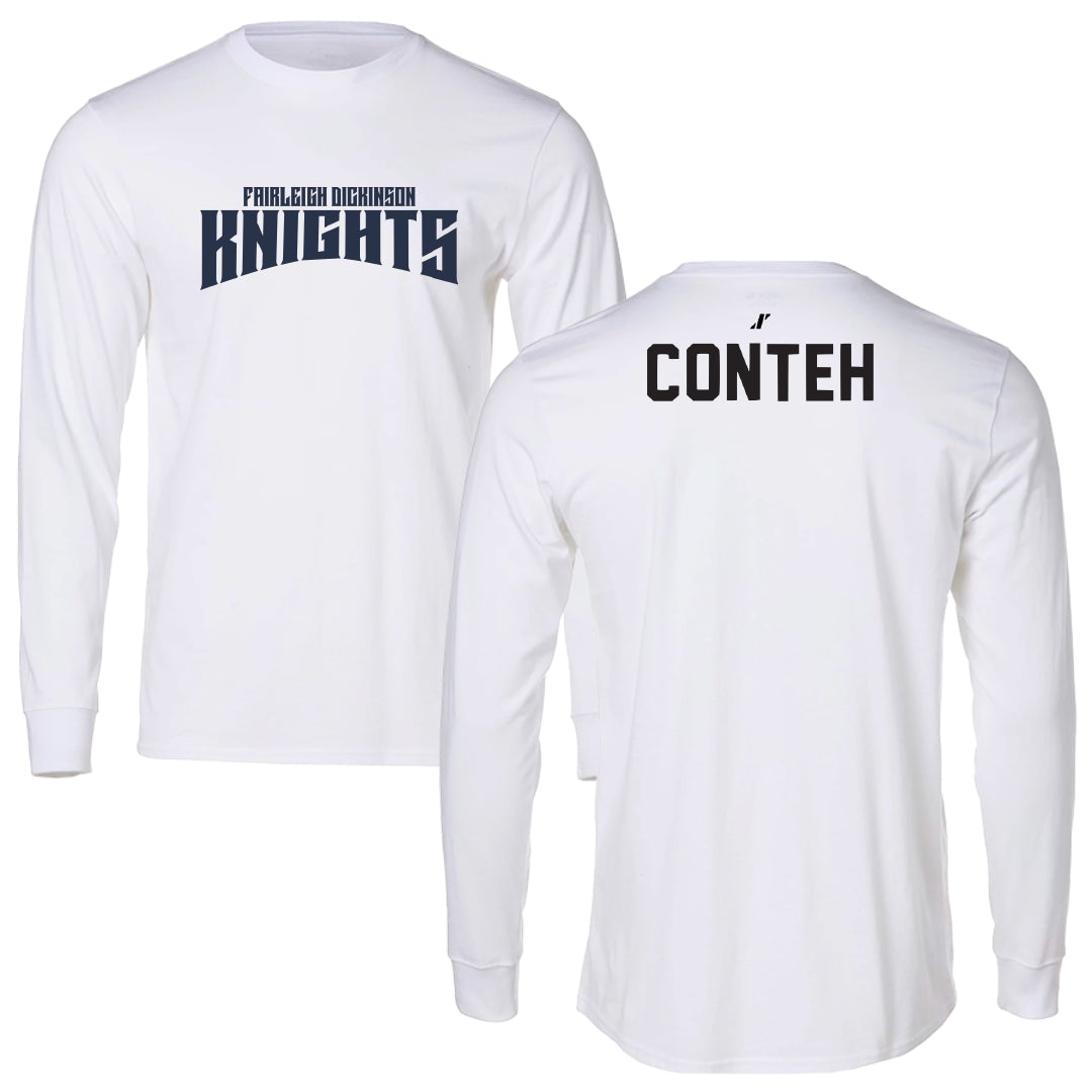 Fairleigh Dickinson University-Metropolitan Campus TF and XC White Classic Long Sleeve - Ekuyami Conteh